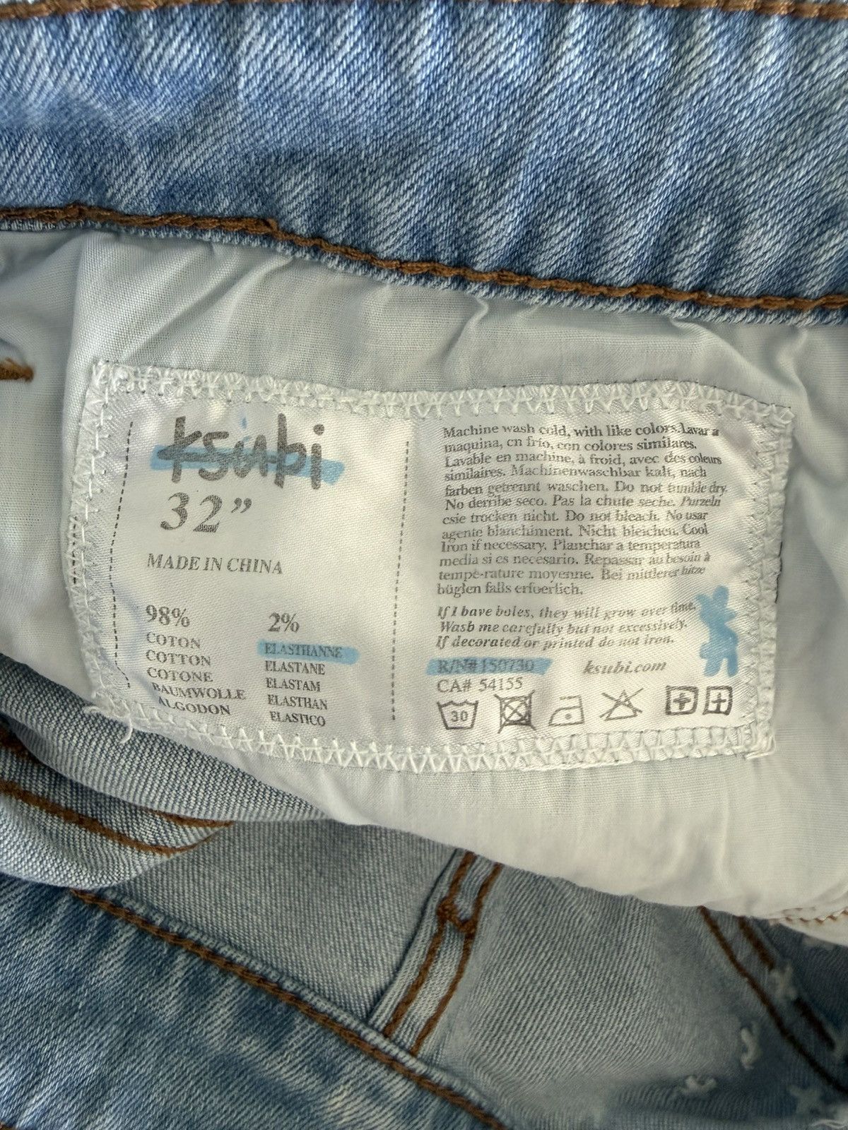 Ksubi Ksubi Wolf Short Chop Nimbus Denim size 32 Size US 32 / EU 48 - 3 Thumbnail