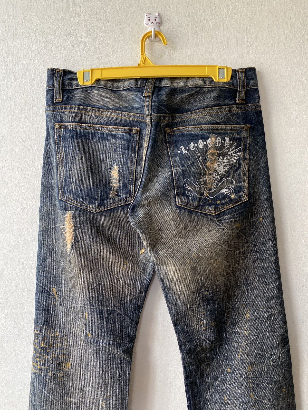 Japanese Brand Japanese Brand Legend Of Glamour Distressed Denim Size US 32 / EU 48 - 10 Thumbnail