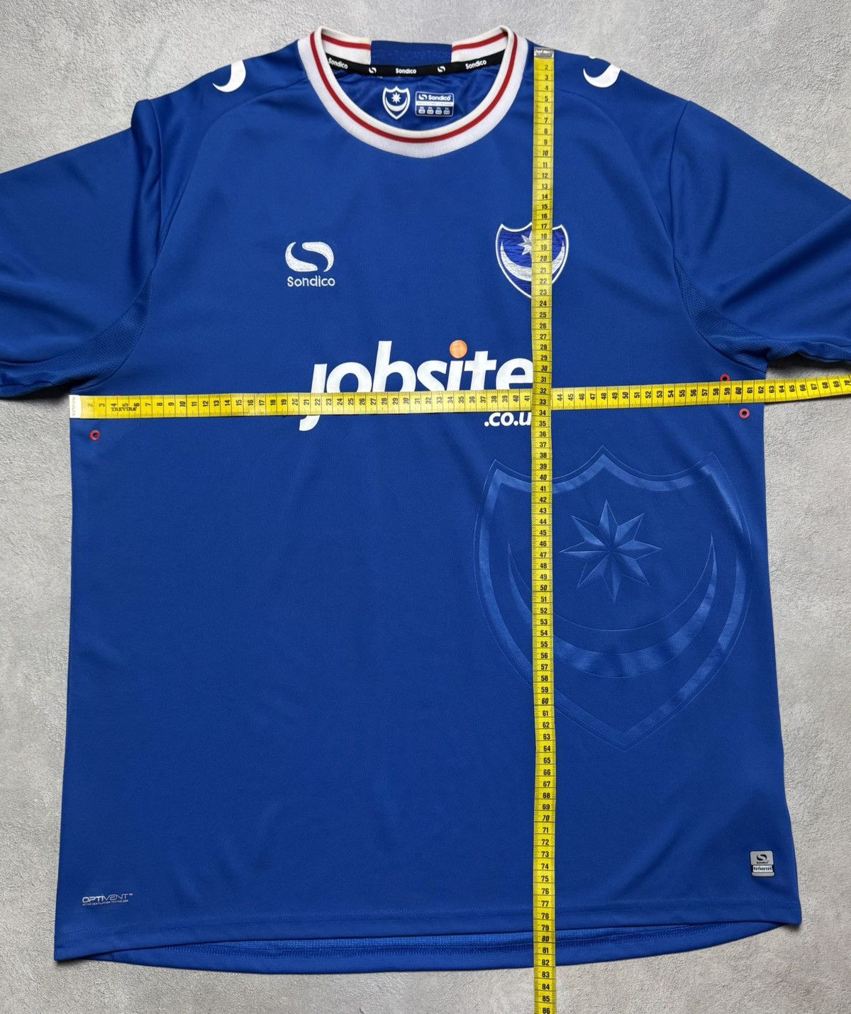 Vintage Portsmouth 2017 2018 Home Shirt Soccer Jersey Sondico Size US XXL / EU 58 / 5 - 21 Thumbnail