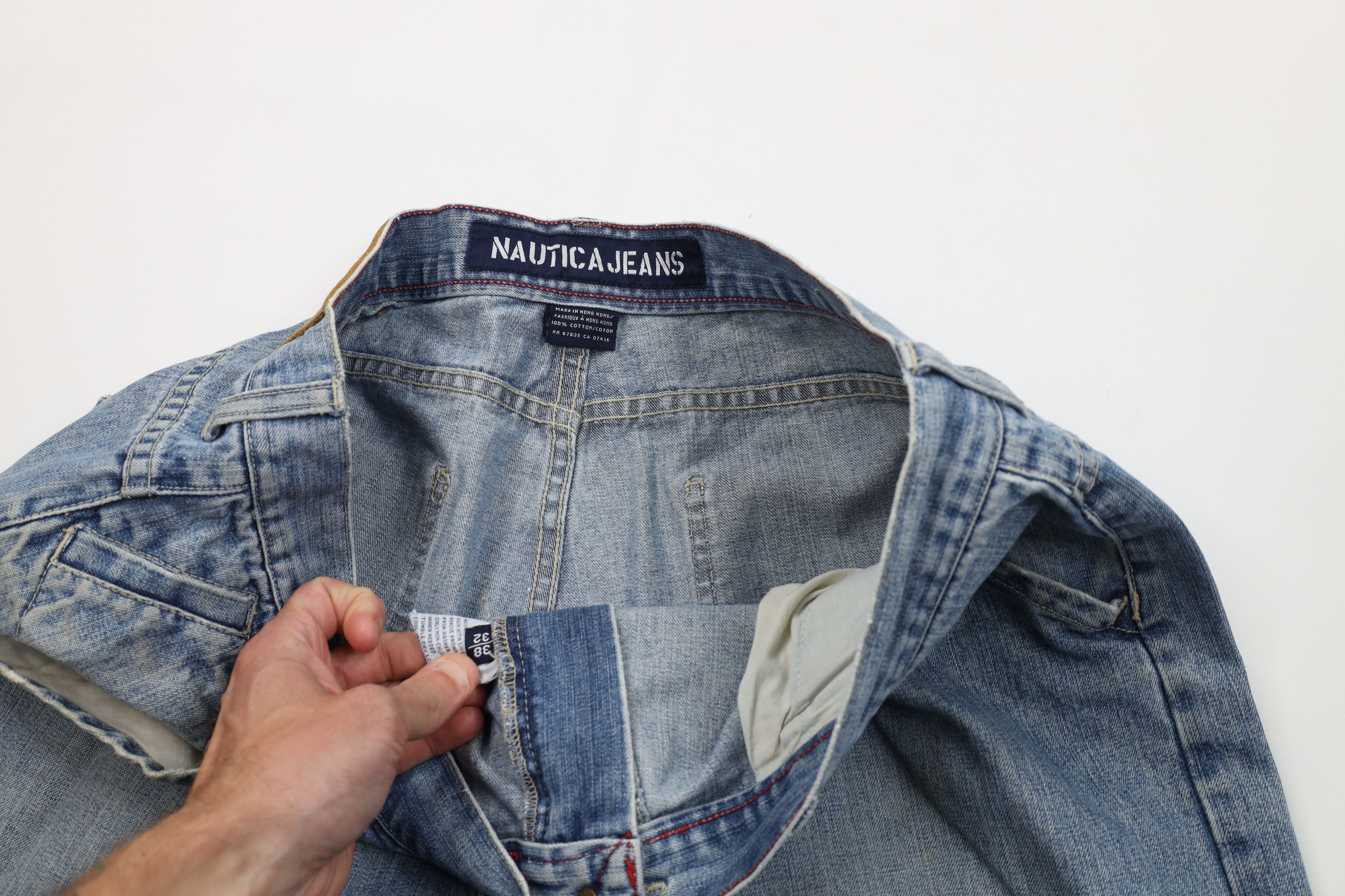 Nautica Vintage 90s Y2K Nautica Baggy Wide Leg Denim Jeans Blue Size US 38 / EU 54 - 9 Thumbnail