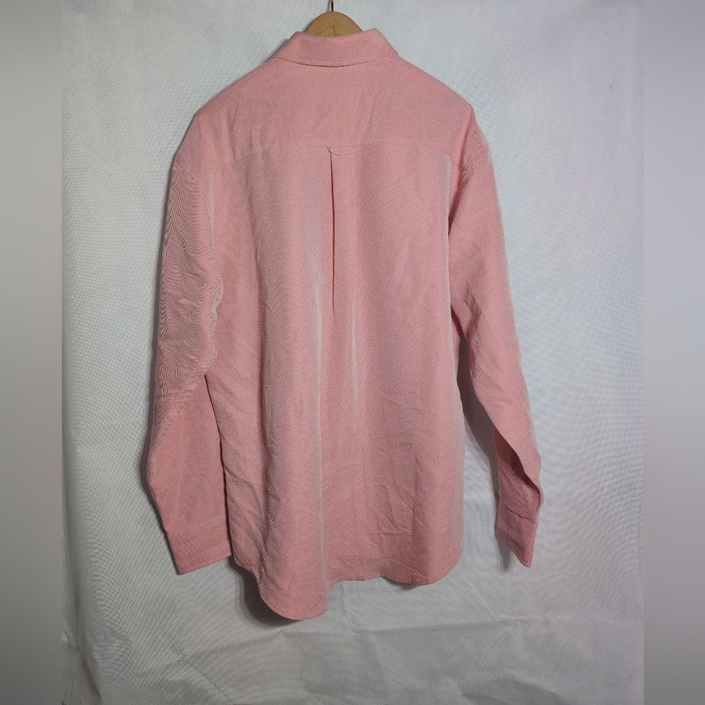 BUGATCHI Bugatchi Uomo Sz L Men's Pink Casual Shirt Tiny Diagonal S Size US L / EU 52-54 / 3 - 5 Thumbnail