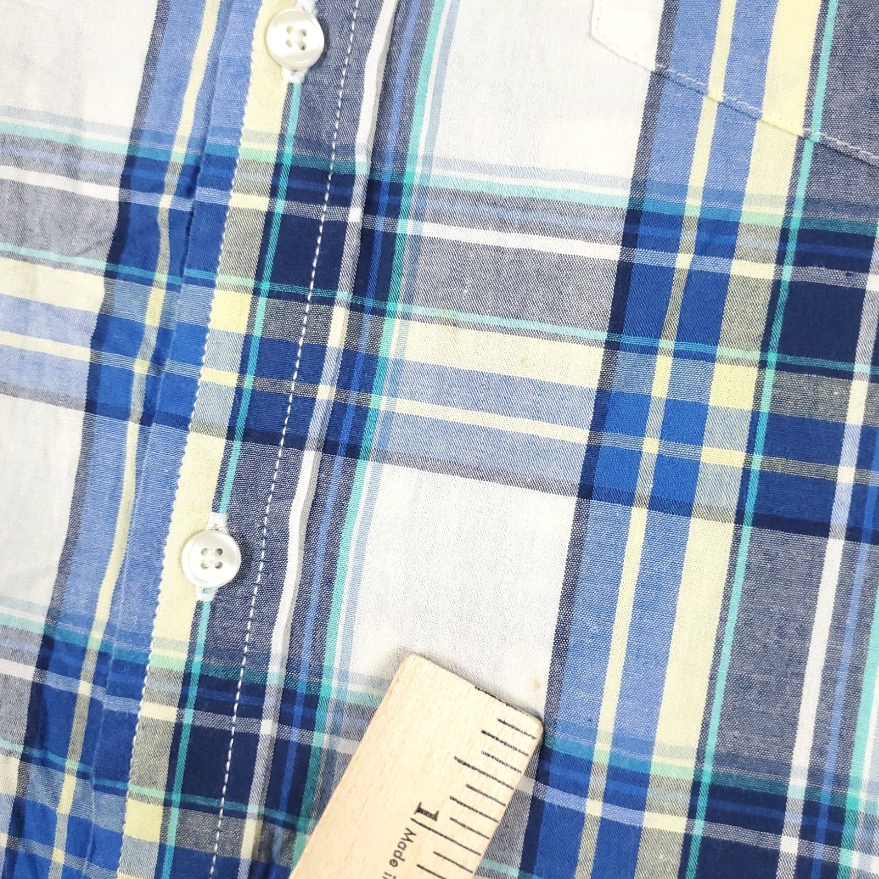 American Eagle Outfitters American Eagle Button-Up Shirt Mens 2XL Blue Plaid Long Sleeve Casual Modern Size US XXL / EU 58 / 5 - 3 Thumbnail