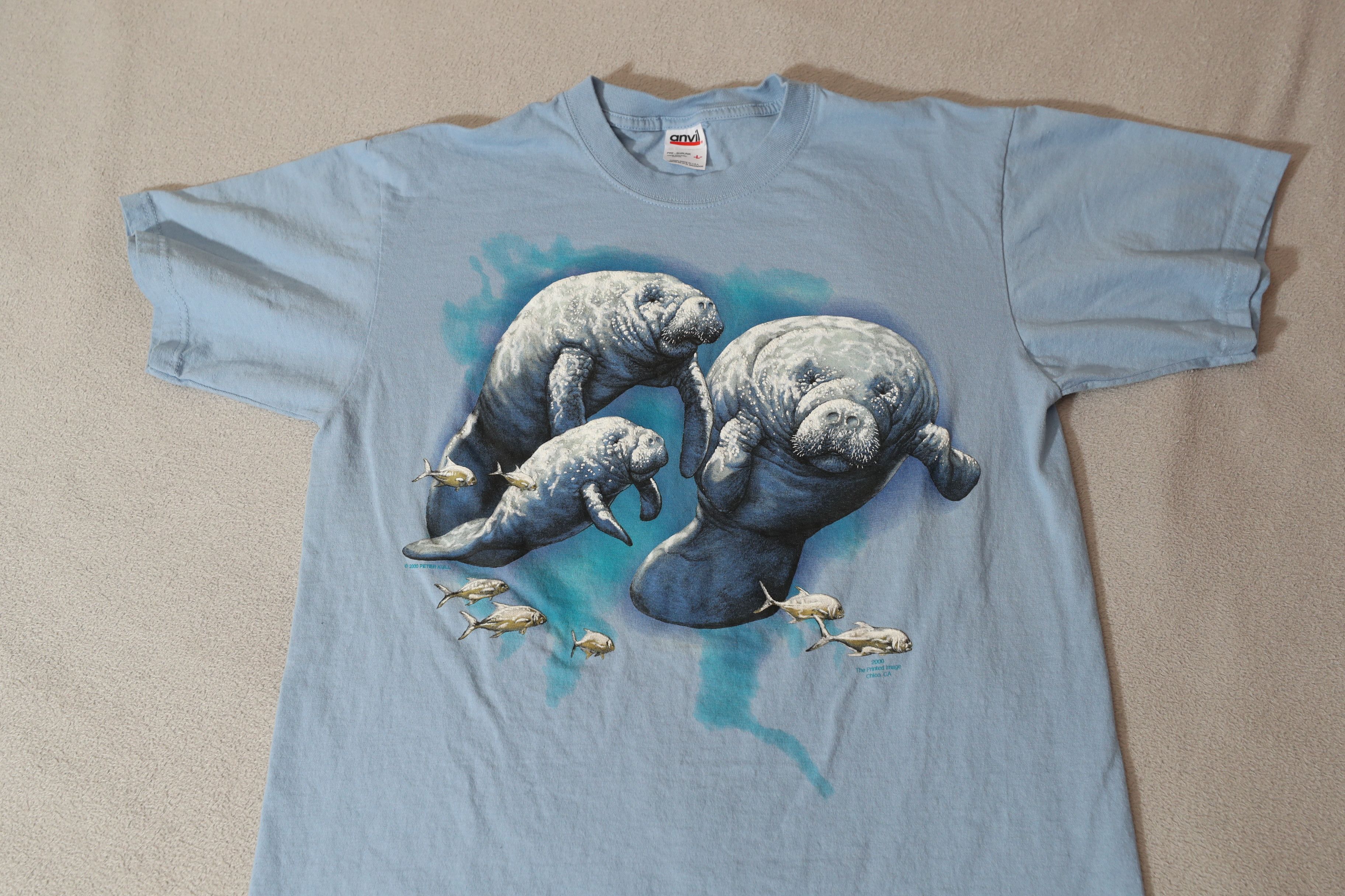 Vintage The Printed Image 2000 Chico Manatee Tee (L) Size US L / EU 52-54 / 3 - 3 Thumbnail