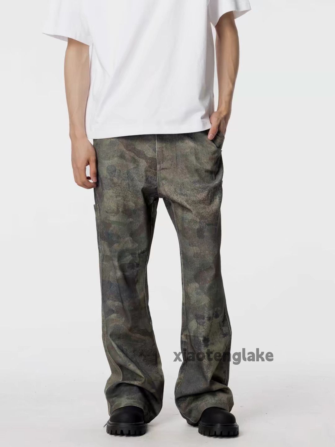 Designer × Japanese Brand × Vintage washed faded skate hiphop pattern carpenter cargo pants Size US 30 / EU 46 - 7 Thumbnail