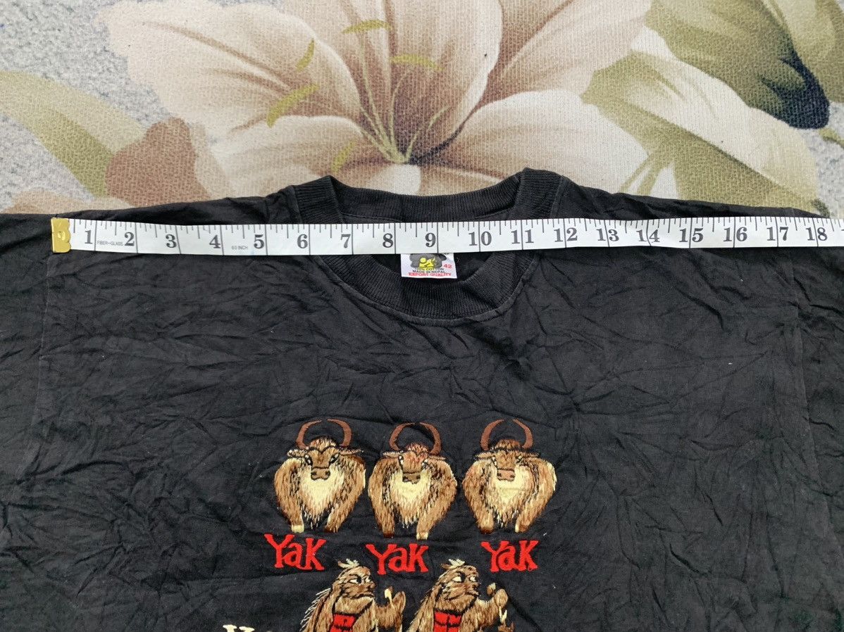 Japanese Brand Yak Yak Yak Yeti Yeti Embroidered Tshirt by Shangri-La Size US M / EU 48-50 / 2 - 5 Thumbnail