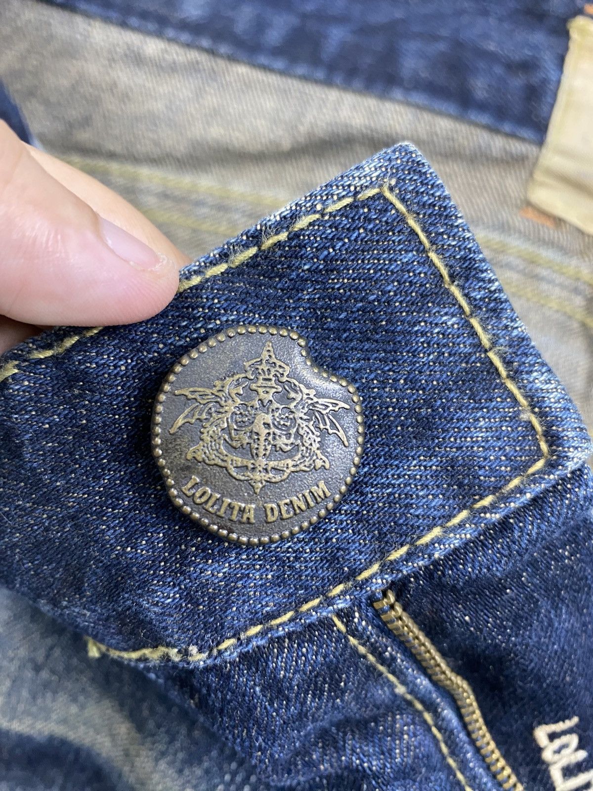 If Six Was Nine × Japanese Brand × Vintage Vintage Lolita Baggy Jeans Washes Distressed Denim Pants Size US 36 / EU 52 - 14 Thumbnail
