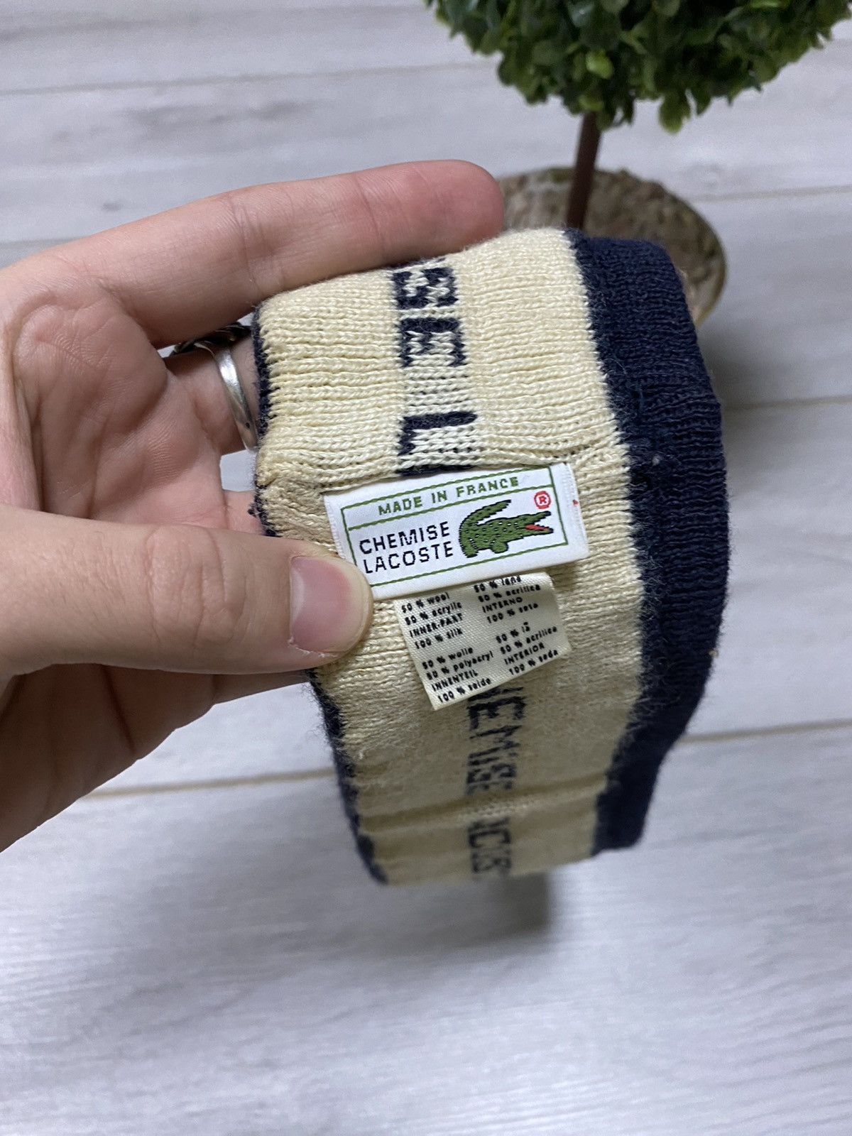 Lacoste Lacoste Chemise RARE vintage wool headband Size ONE SIZE - 4 Thumbnail