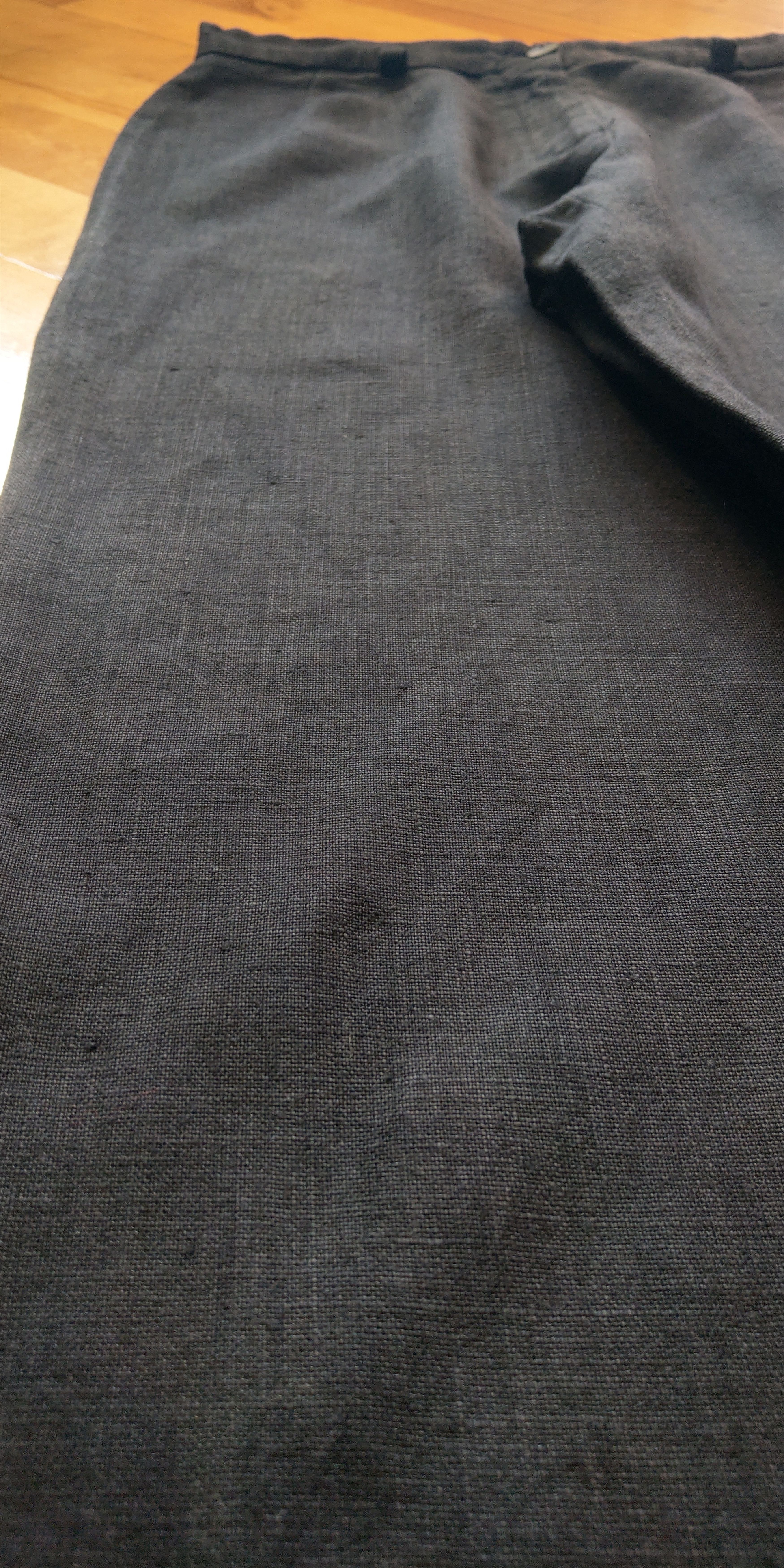 Vintage 100% Linen Vintage Pants High Waist Minimal y2k Wide Flared Size US 31 - 2 Thumbnail