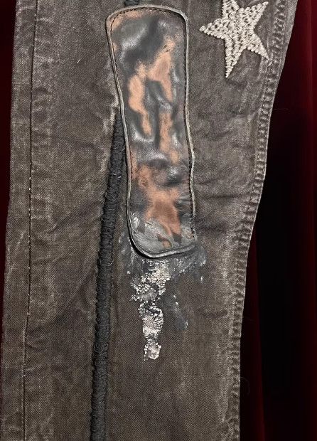 Share Spirit Homme SHARE SPIRIT Embroidered Patchwork Denim Jeans Size US 36 / EU 52 - 5 Thumbnail