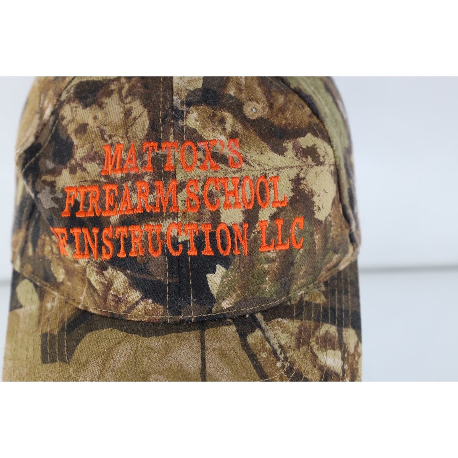 Vintage Vintage 90s Mattoxs Firearm School Camouflage Hat Size ONE SIZE - 2 Thumbnail