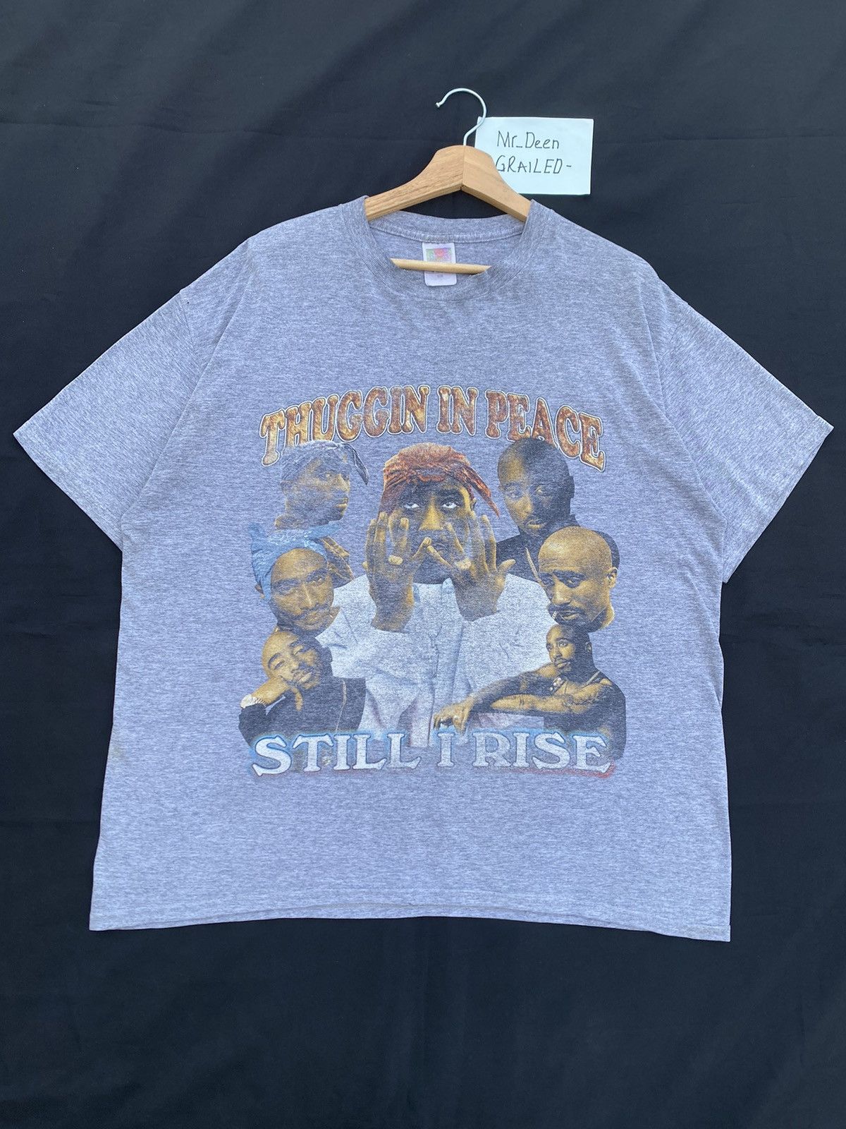 Rap Tees Vintage Tupac Shakur “Thuggin In Peace” Still I Rise Tee Size US L / EU 52-54 / 3 - 2 Thumbnail