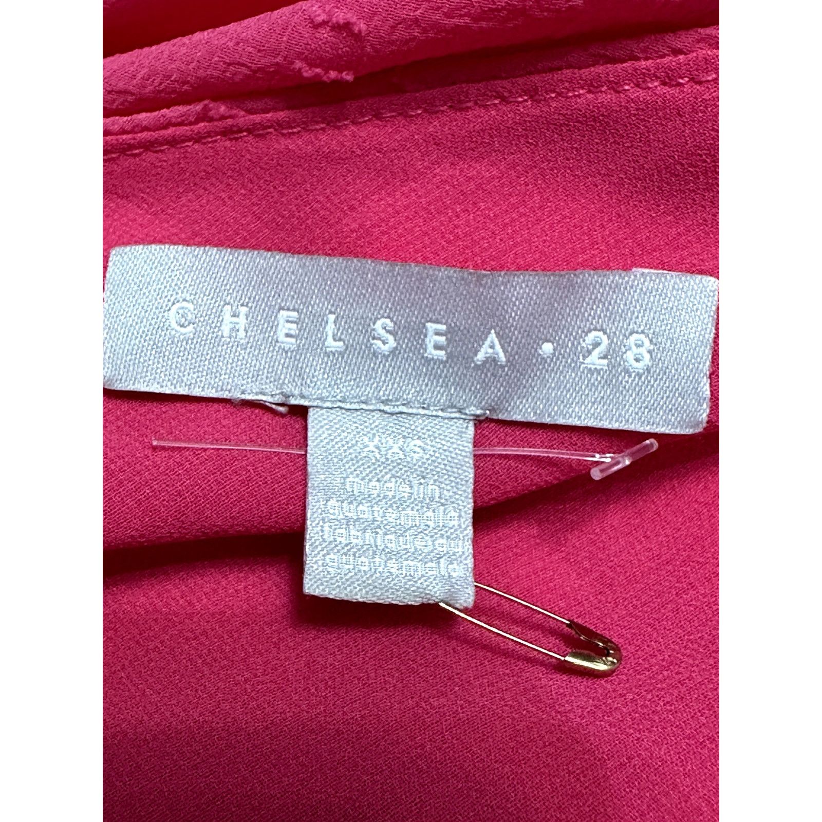 Other Chelsea28 Midi Dress Swiss Dot Pattern One Shoulder Pink XXS Size XXS / US 00 / IT 34 - 8 Thumbnail