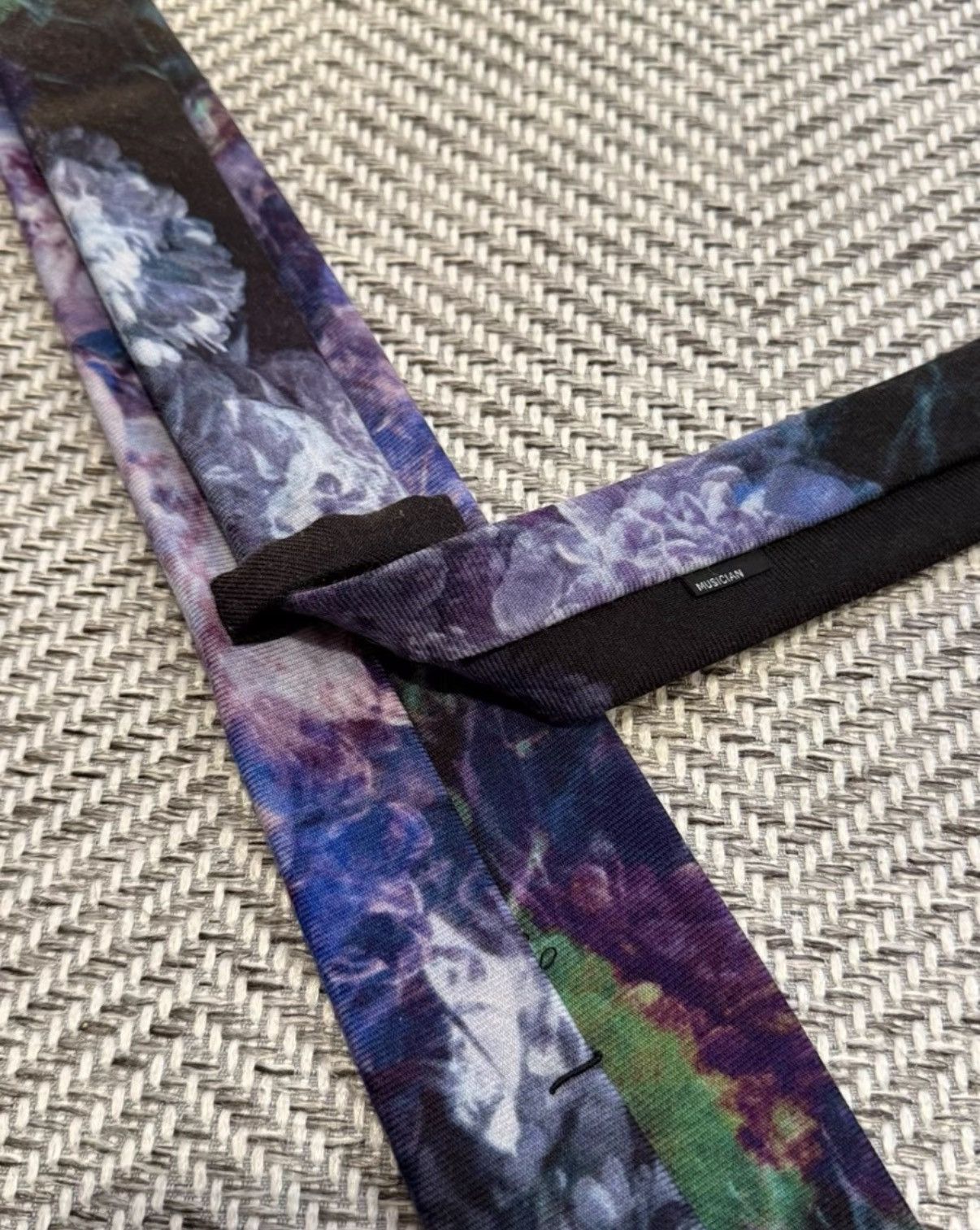 Lad Musician Lad Musician Blue Rose 20SS Floral Tie K24 Size ONE SIZE - 7 Thumbnail