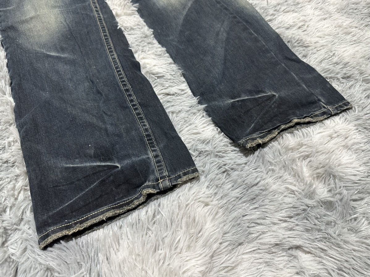 Japanese Brand 🔥Sick Y2K Black Flame Overalls Denim Size US 34 / EU 50 - 11 Thumbnail