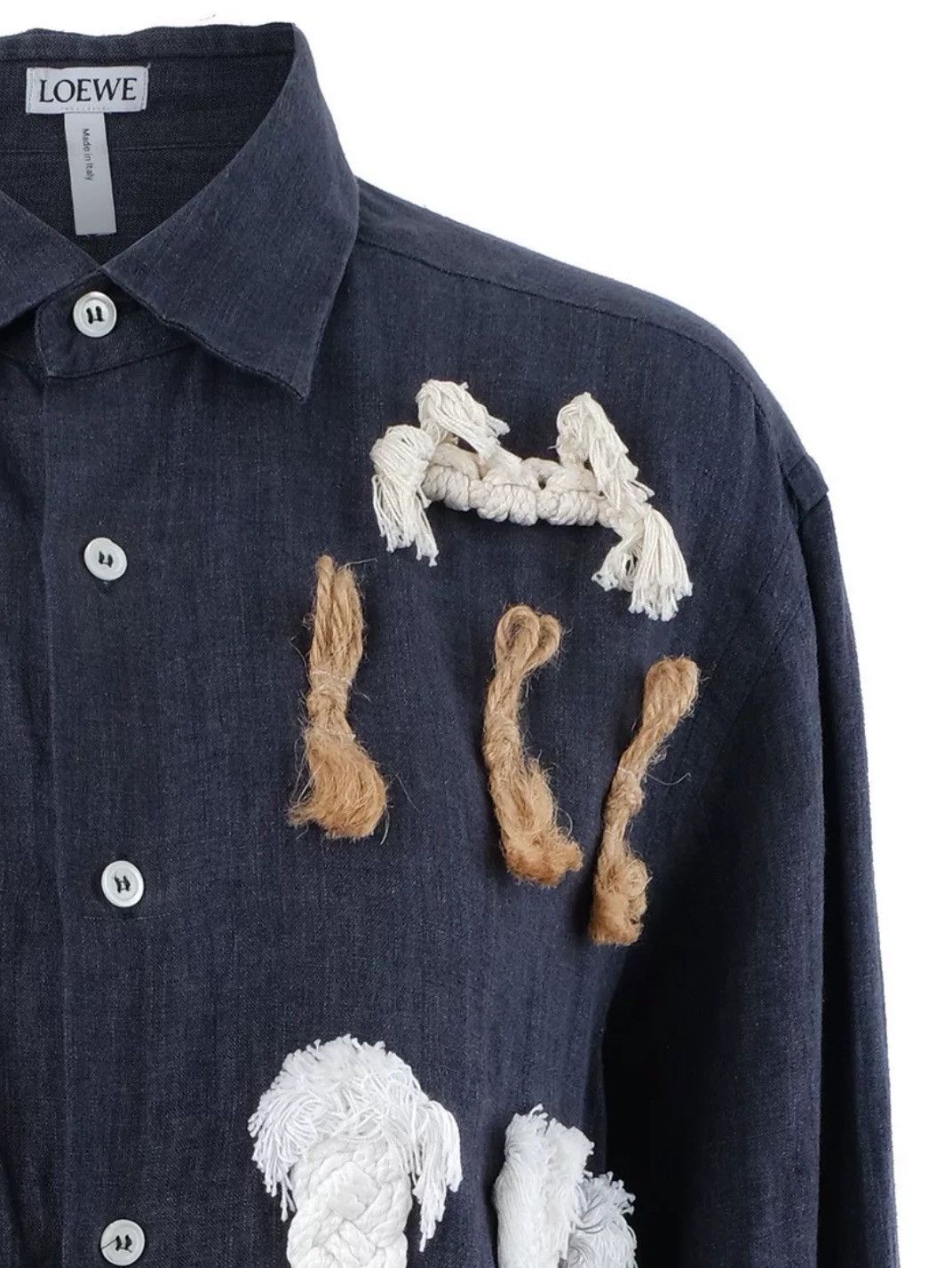 Loewe LOEWE show style handmade hanging denim long jacket Size US M / EU 48-50 / 2 - 3 Thumbnail