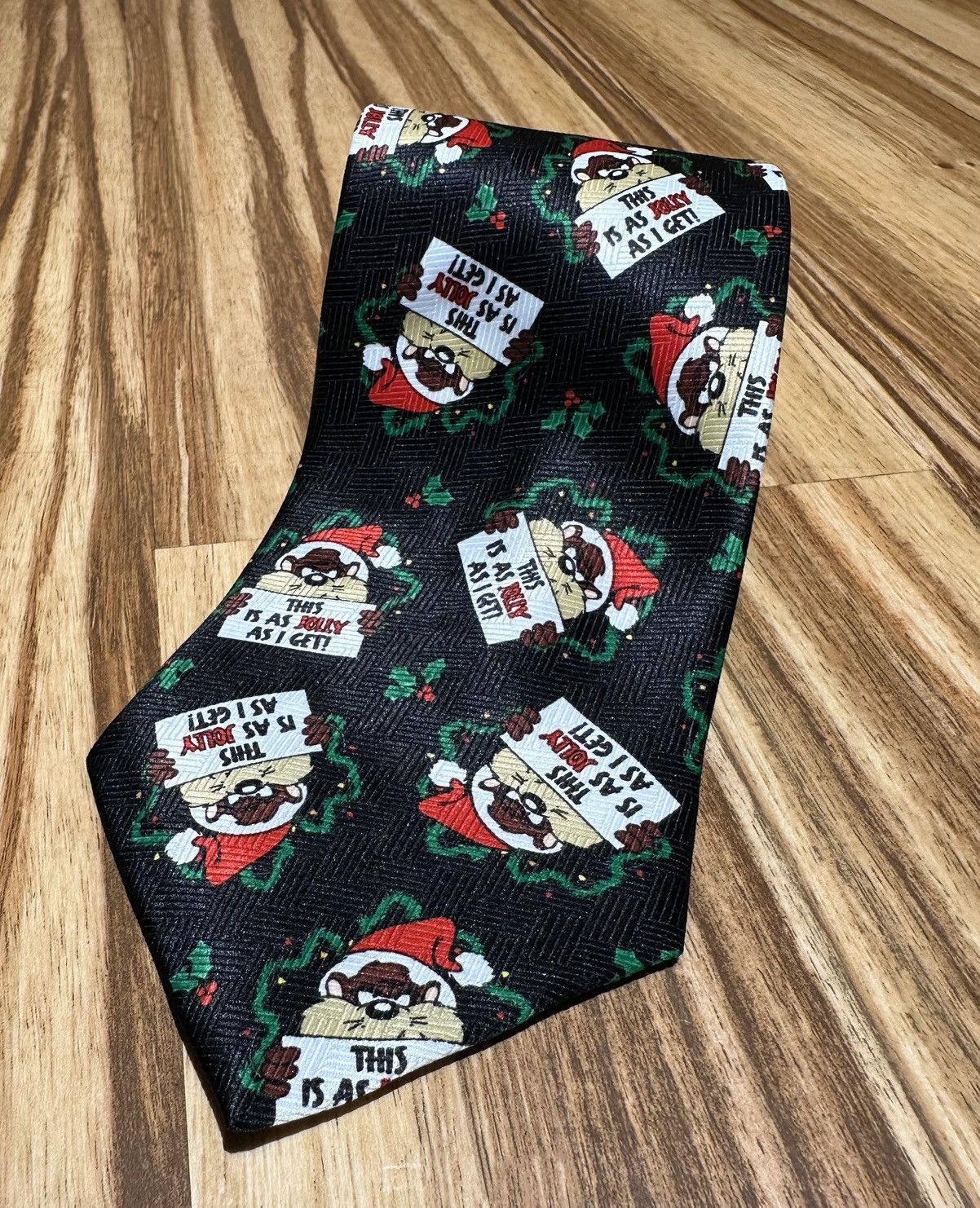 Other Vintage 1999 TAZ Looney Tunes This Is As JOLLY As It GetsTie Size ONE SIZE - 1 Thumbnail