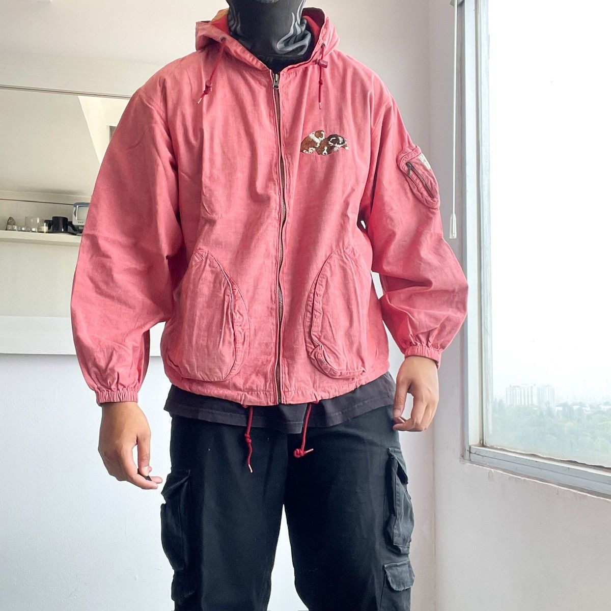 Japanese Brand × Karl Helmut × Pink House VINTAGE KARL HELMUT DOG REVERSIBLE JACKET Size US XL / EU 56 / 4 - 14 Thumbnail