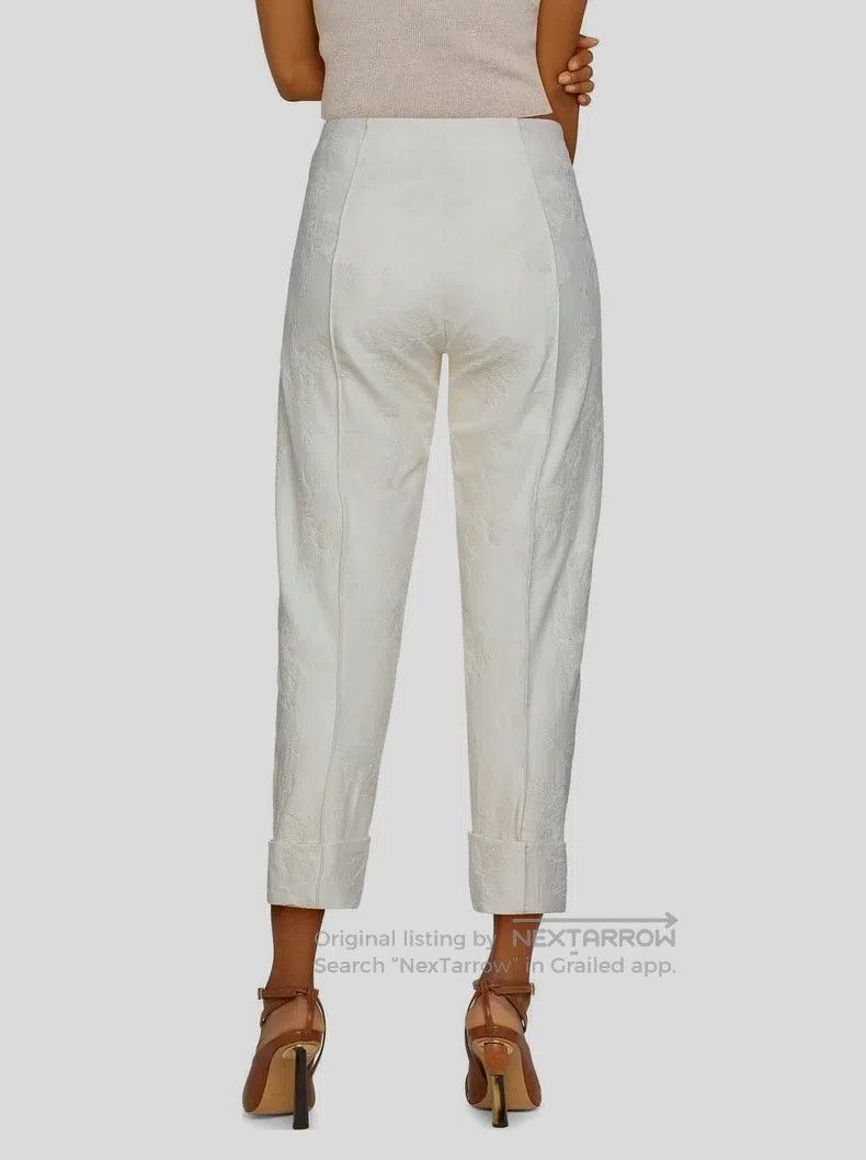 Ann Demeulemeester Ann Demeulemeester 38 jacquard women's pants Size 29" - 4 Thumbnail