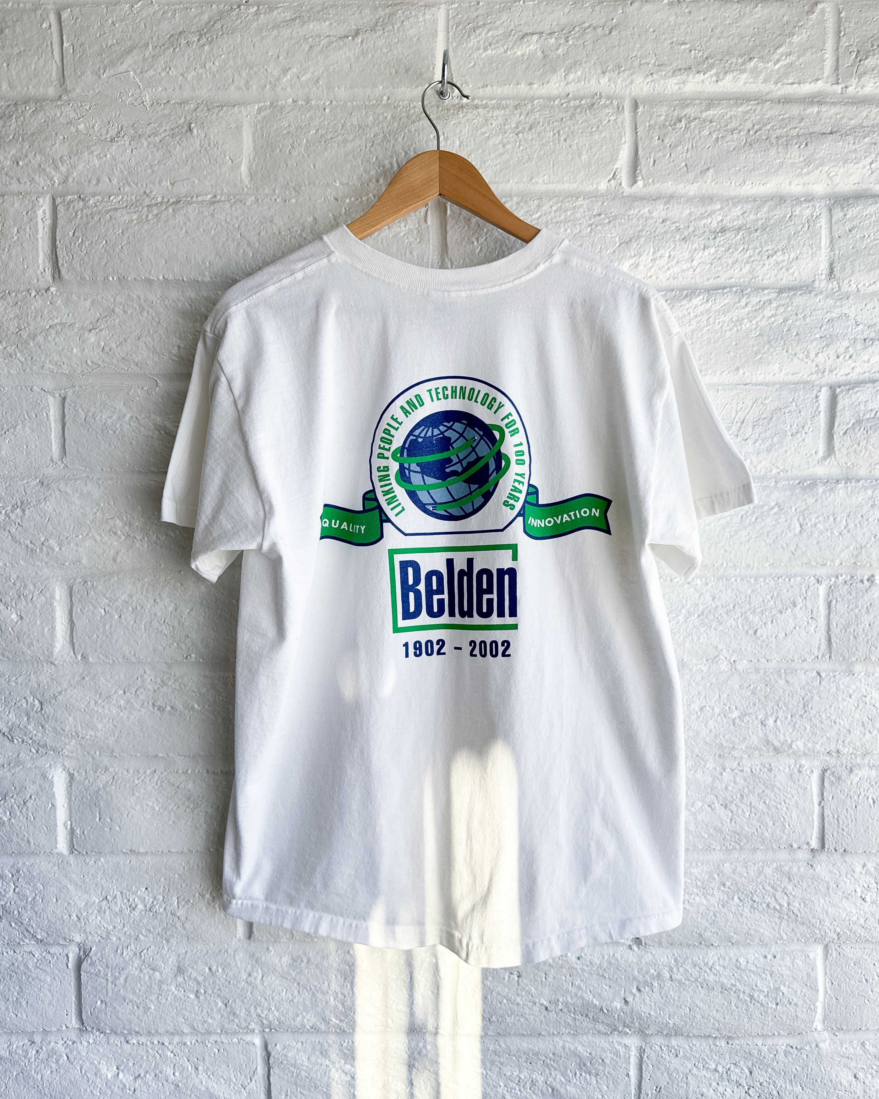 Vintage Vintage Belden Fiber Optic Manufacturing T Shirt Y2K Men's L Size US L / EU 52-54 / 3 - 1 Thumbnail