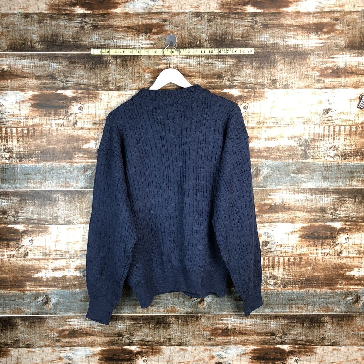Homespun Knitwear × Japanese Brand Key Point Dark Blue Knitwear #A1827 Size L / US 10 / IT 46 - 12 Thumbnail