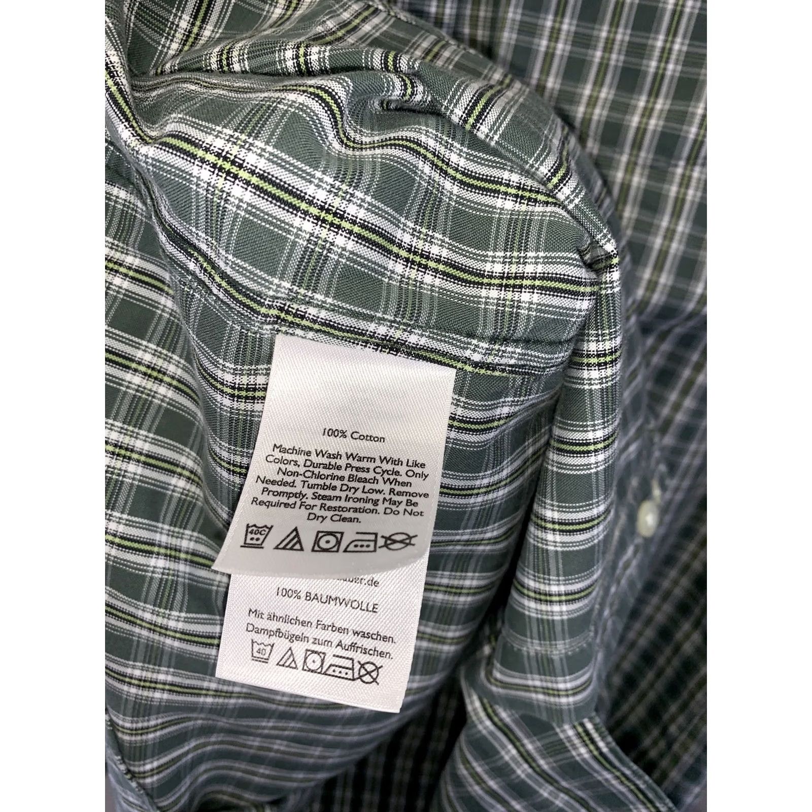 Eddie Bauer Eddie Bauer Button-Down Shirt Mens Plaid Green Wrinkle Free Relaxed Fit SZ M-5219 Size US M / EU 48-50 / 2 - 6 Thumbnail