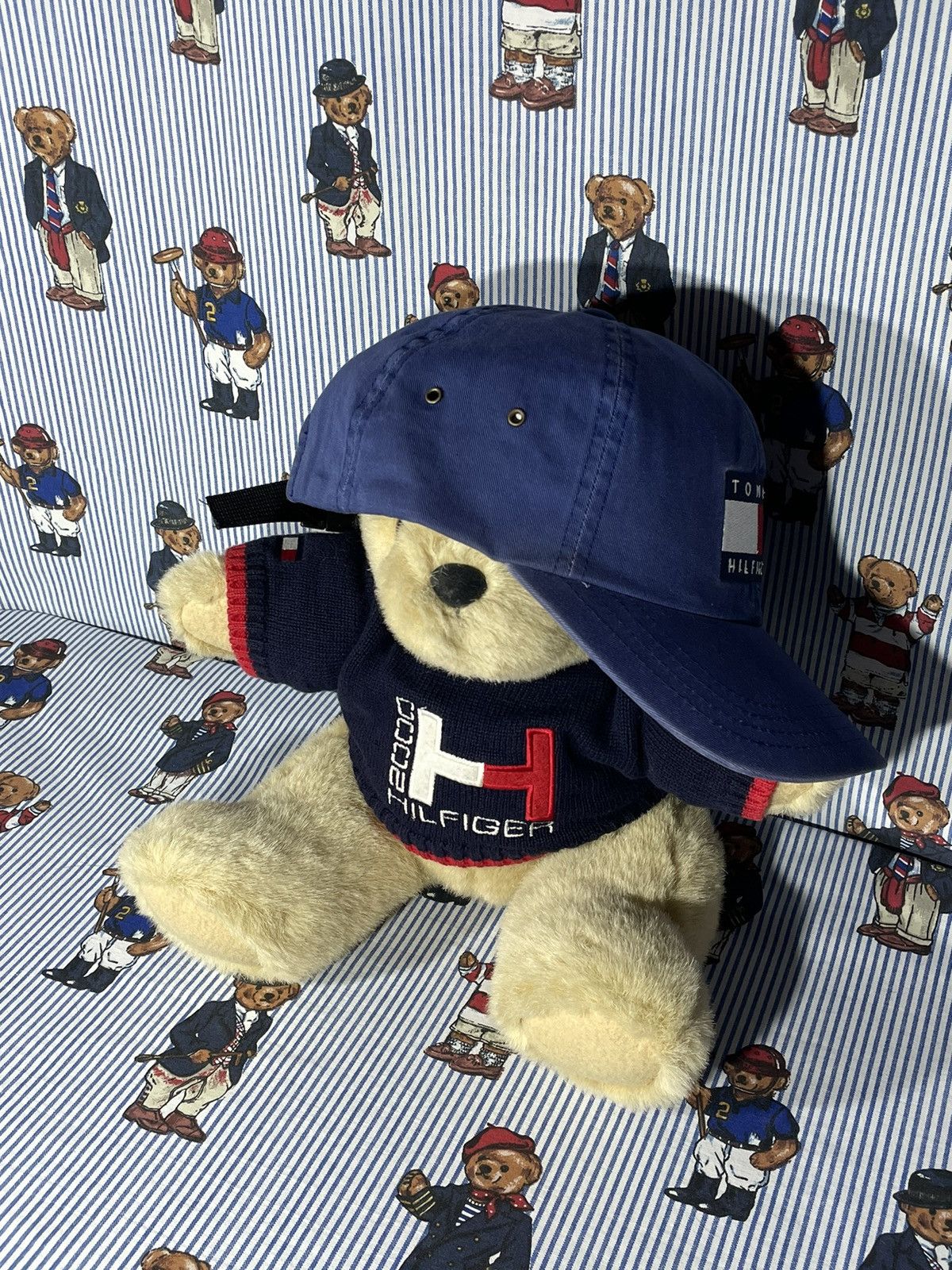Tommy Hilfiger × Vintage Cap Tommy Hilfiger Big Flag OG Vintage 90’s Size ONE SIZE - 5 Thumbnail