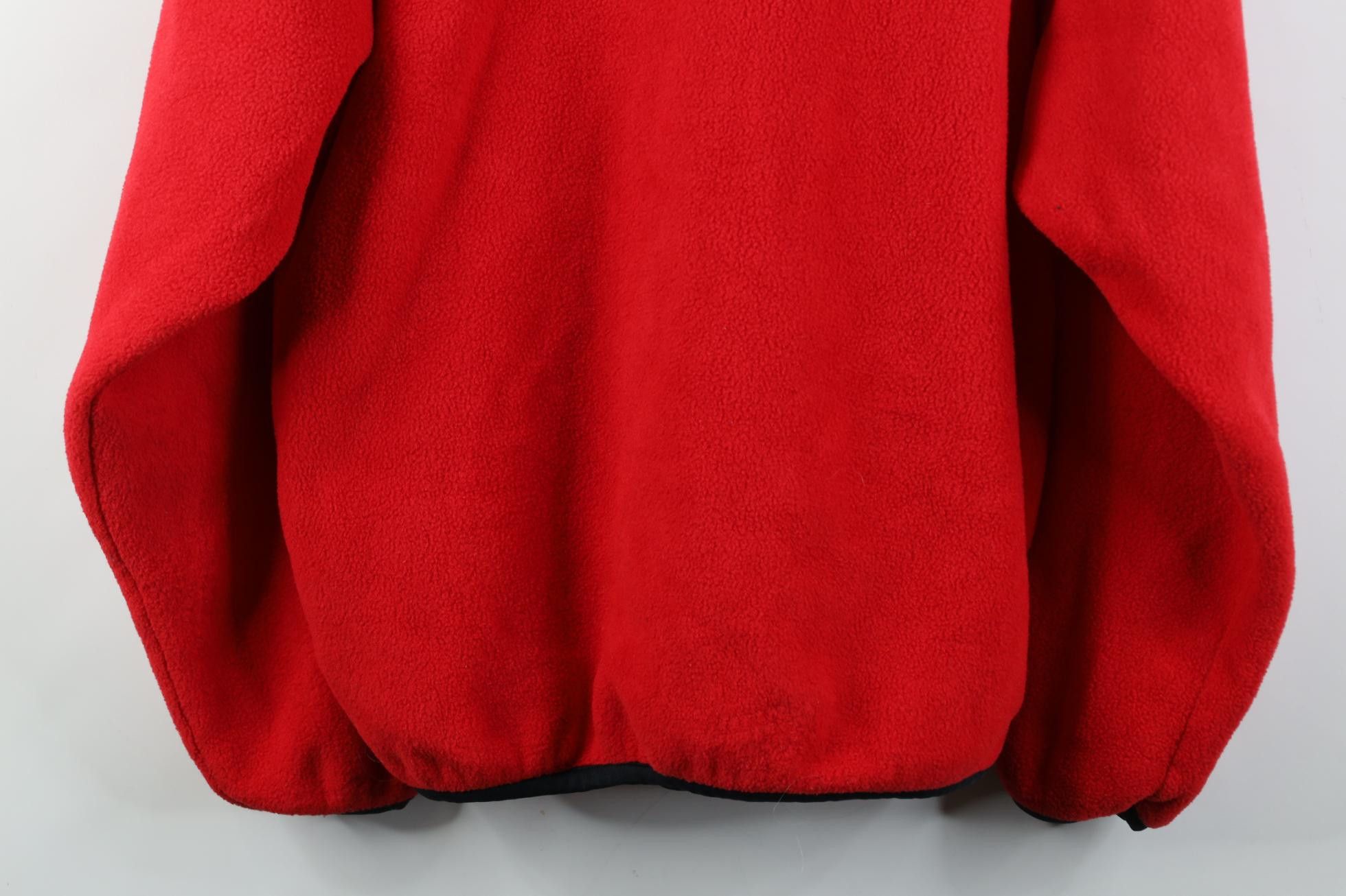 Russell Athletic Vintage 90s Russell Athletic Button Fleece Sweater Red USA Size US L / EU 52-54 / 3 - 13 Thumbnail