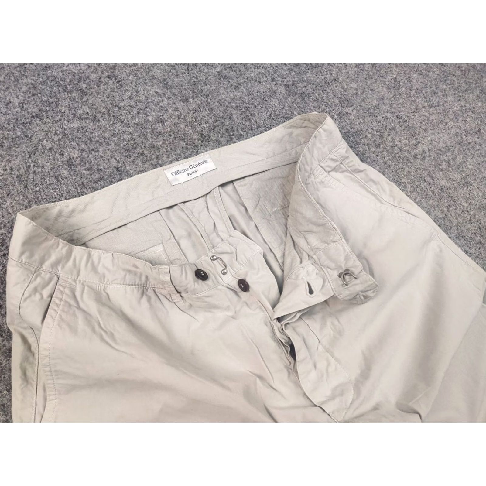 Vintage Officine Generale Bermuda Fisherman Design Button Cotton Shorts Size US 36 / EU 52 - 6 Thumbnail