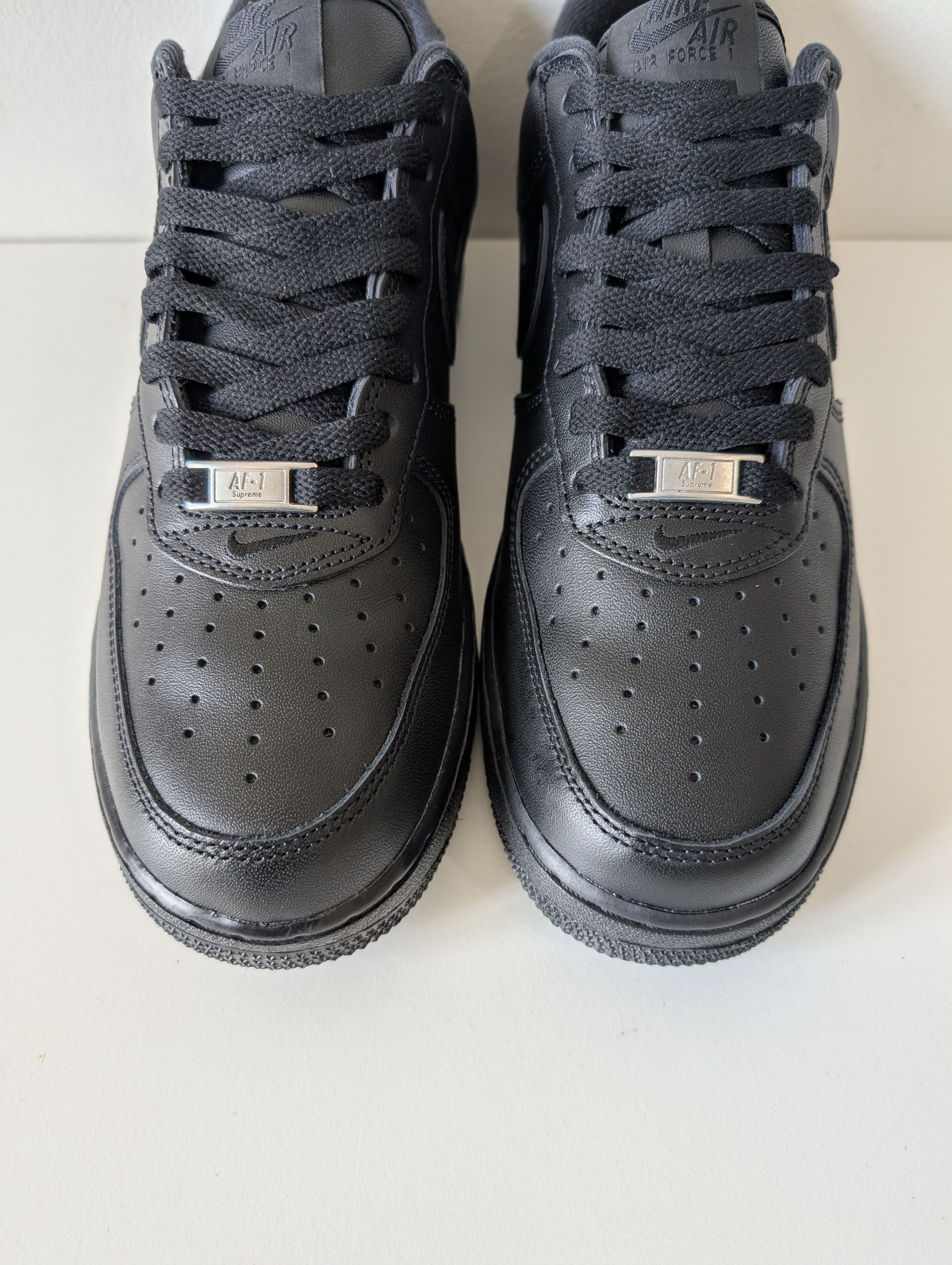 Nike × Supreme Nike Air Force 1 Low X Supreme Black AF1 Size US 9 / EU 42 - 3 Thumbnail