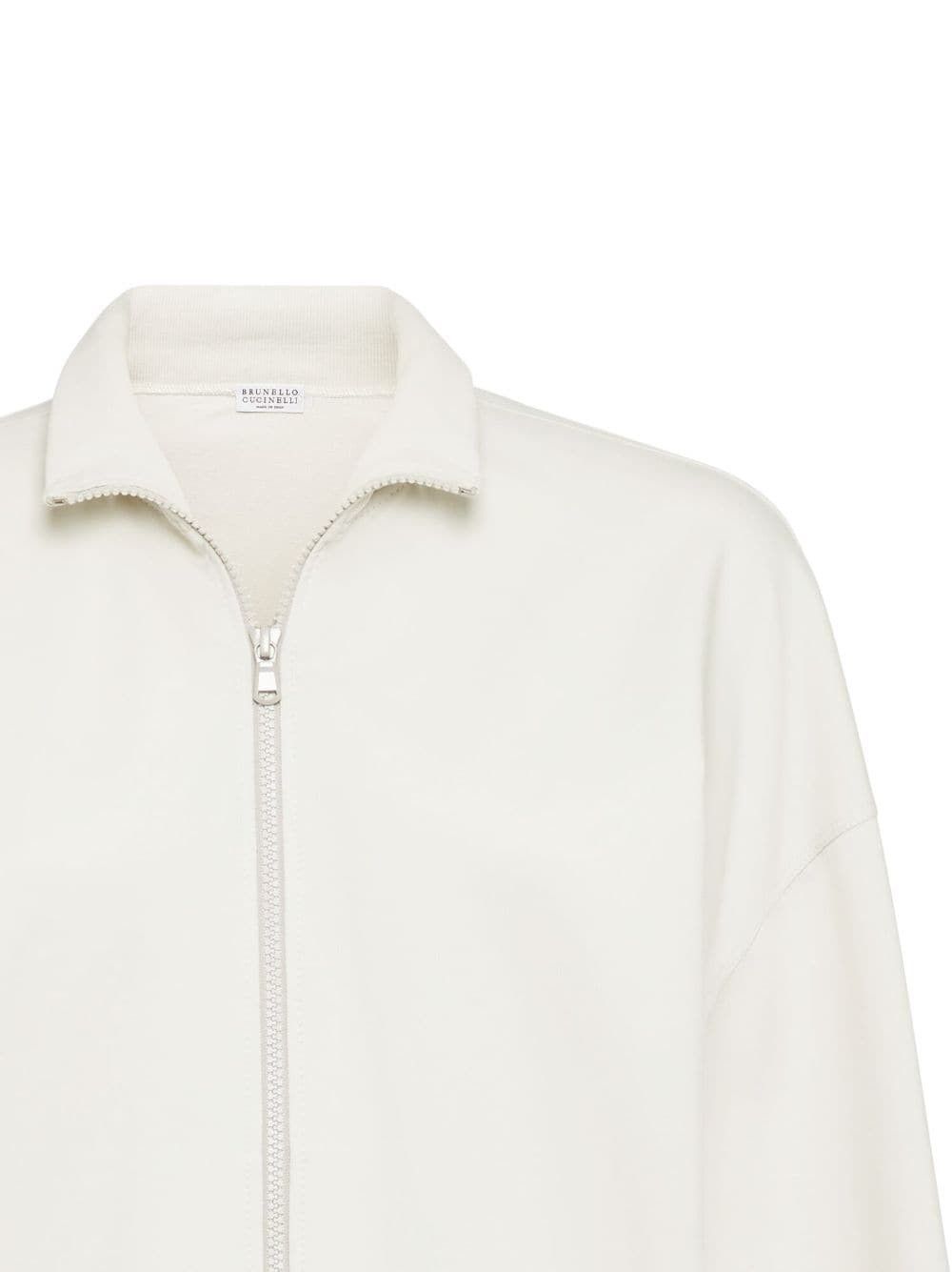 Brunello Cucinelli o1la1rc1a0425 Cardigan SweatShirt in Light Beige Size S / US 4 / IT 40 - 5 Thumbnail