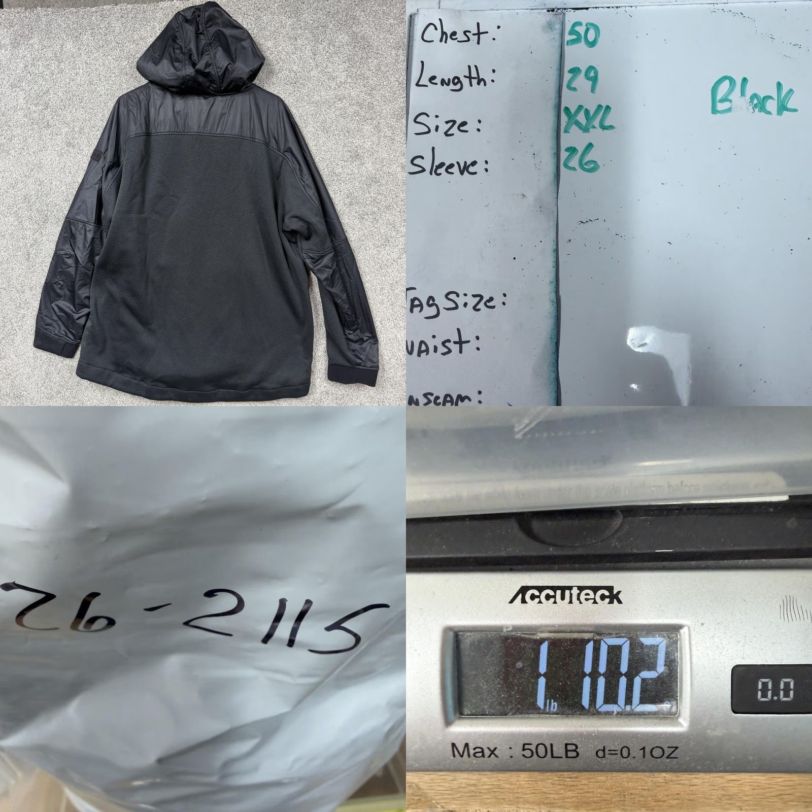Under Armour Under Armour Unstoppable ColdGear Swacket Jacket Mens 2XL Black Hooded NWT Size US XXL / EU 58 / 5 - 10 Thumbnail