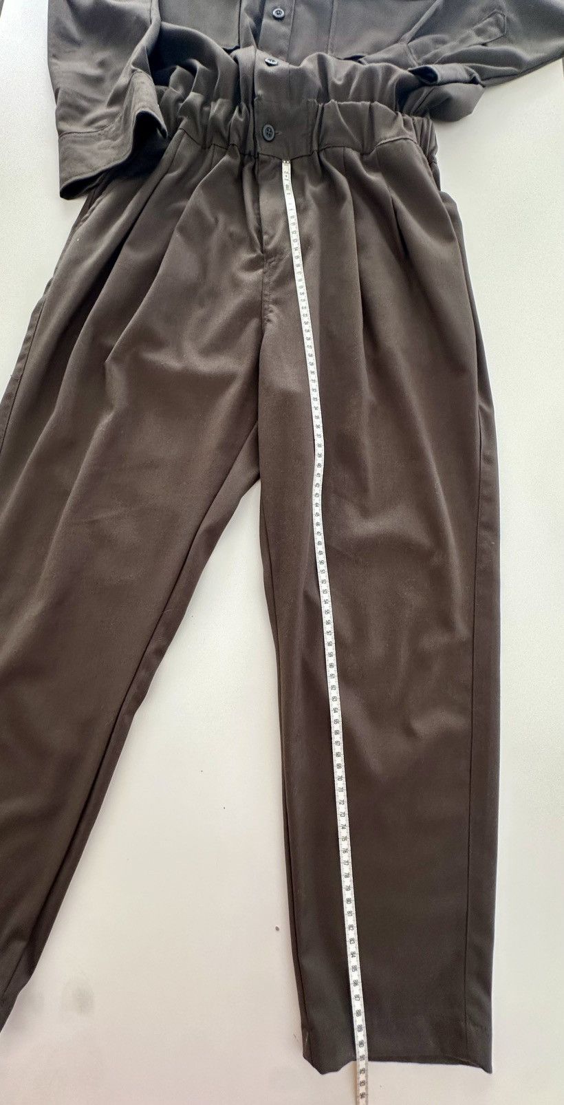 Designer Jumpsuit / Overall Khaki Color Size US 31 - 3 Thumbnail