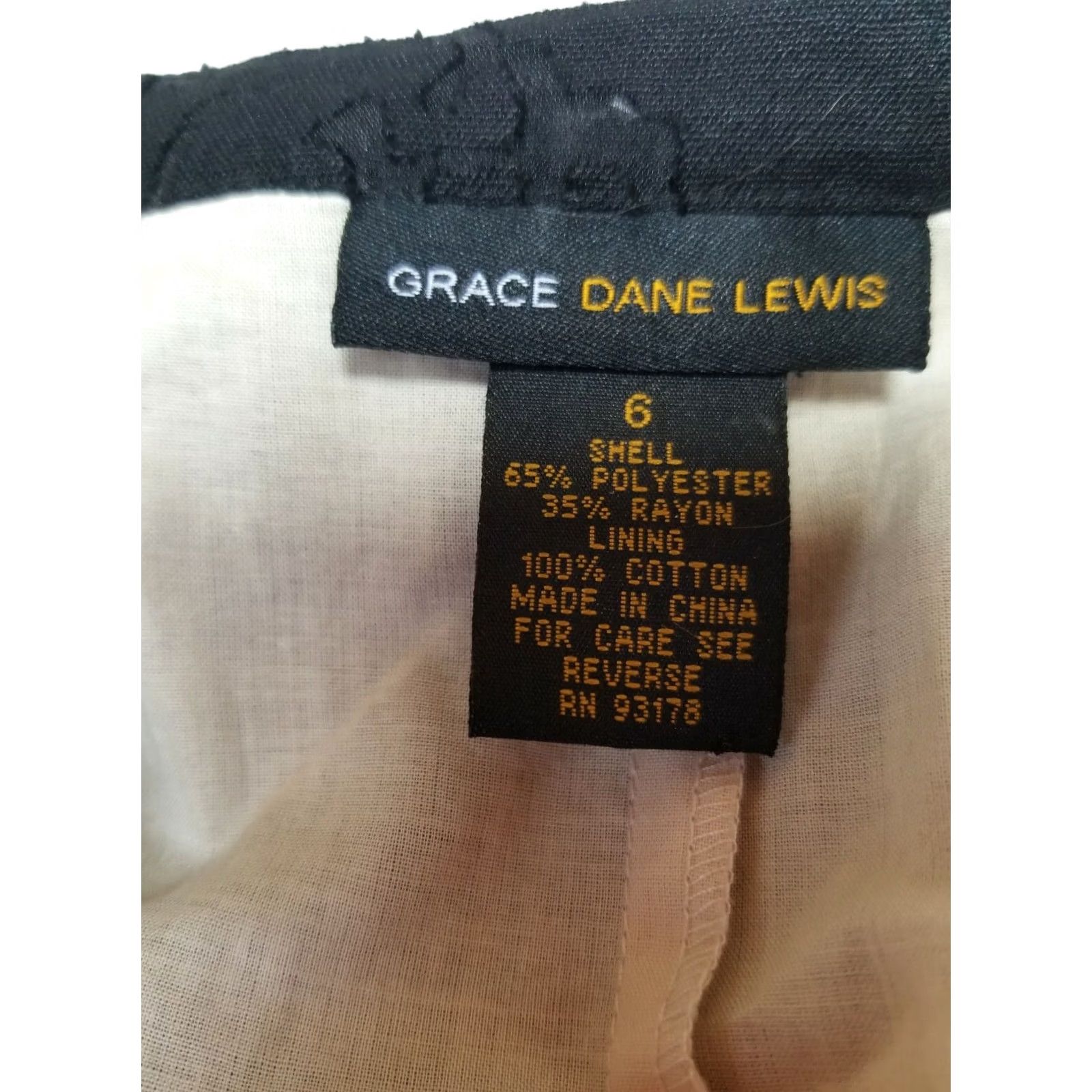 Vintage Grace Dane Lewis Vest Womens Size 6 Black Pleated Tie-Front Lightweight Rayon Size M / US 6-8 / IT 42-44 - 3 Thumbnail