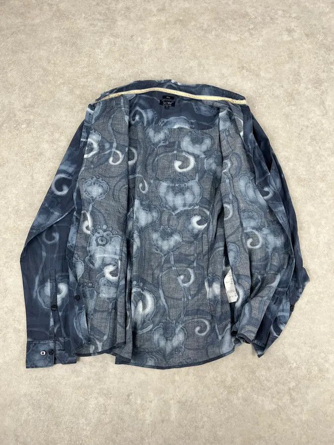 Armani 2000s Armani Black Obscure Monster Asian Shirt Size US M / EU 48-50 / 2 - 8 Thumbnail