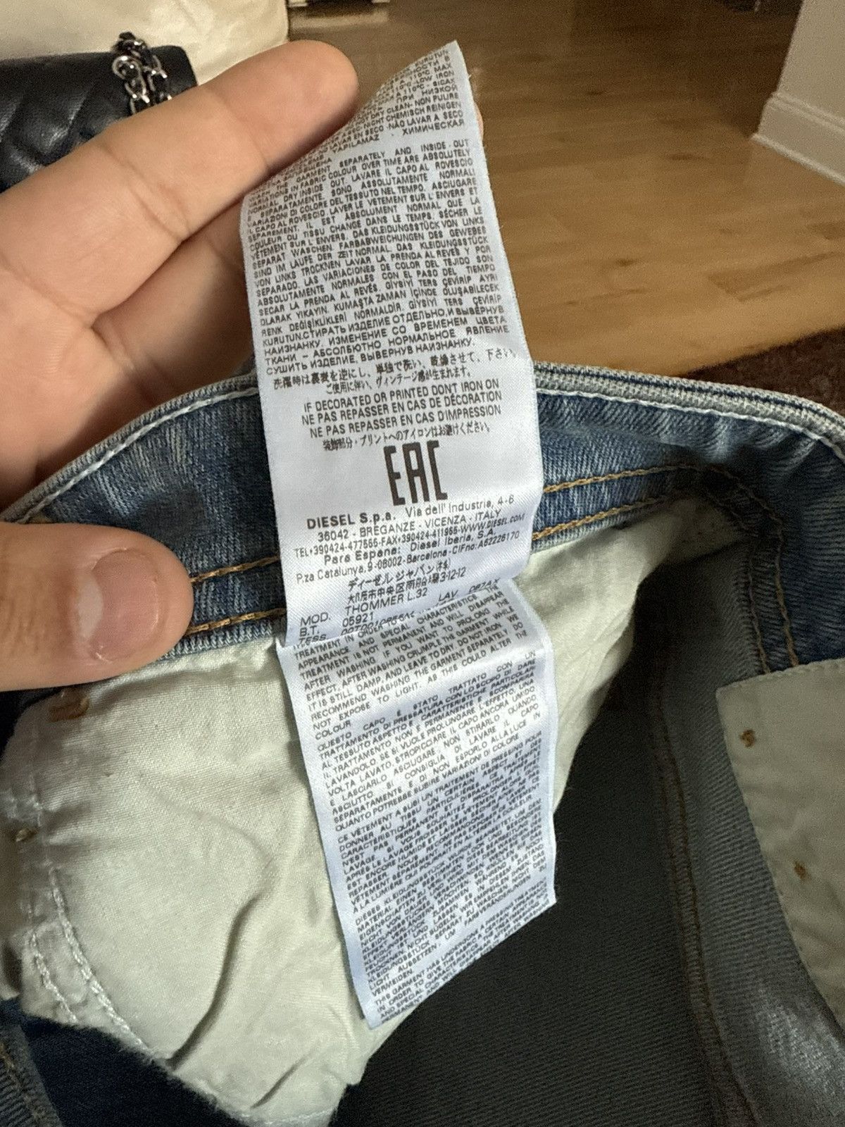 Diesel Diesel Slim Fit Denim Jeans Size US 34 / EU 50 - 9 Thumbnail