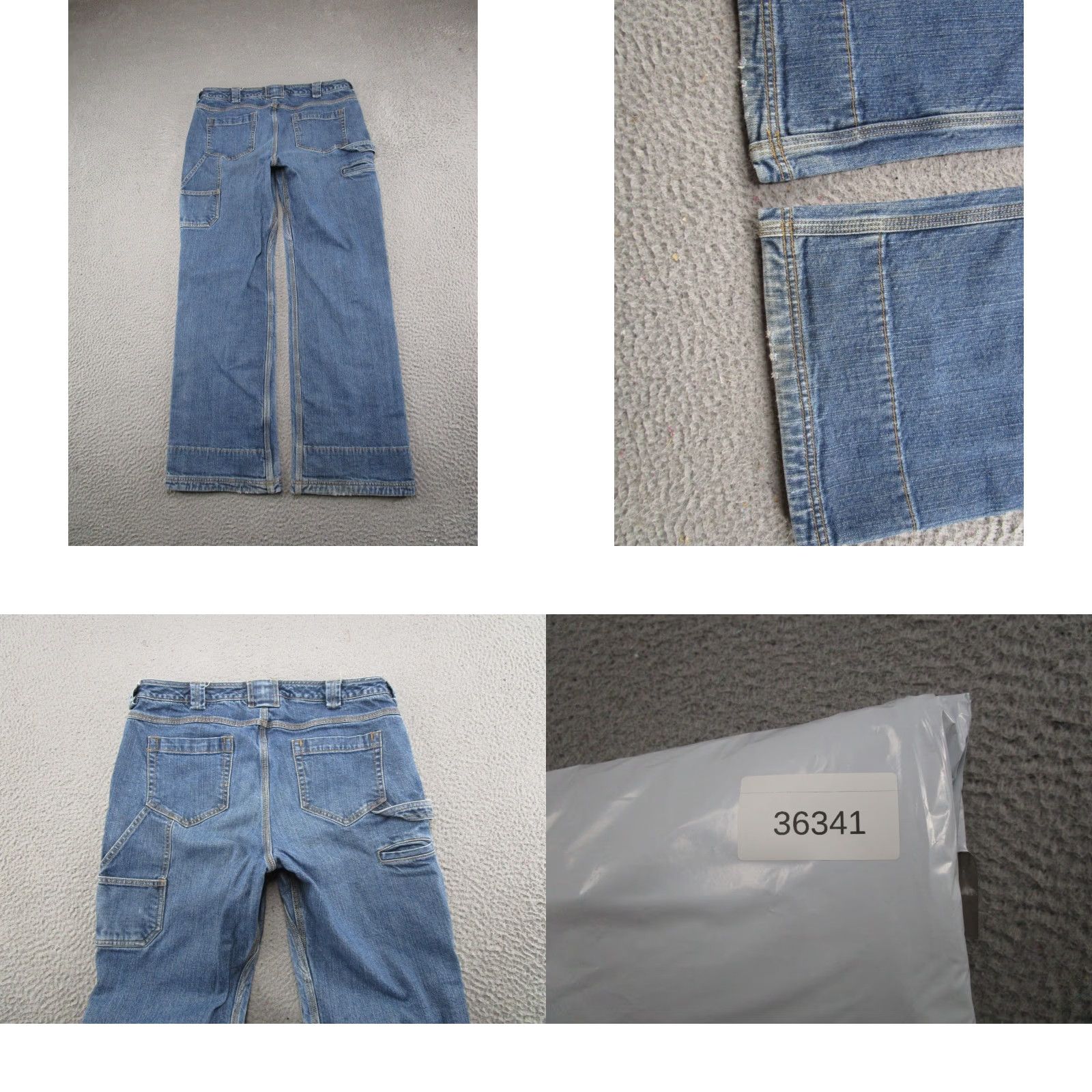 Doublet Duluth Jeans Womens Blue Double Knee Flex Denim Carpenter Size 14x31尺 Size 36" / US 14 / IT 50 - 9 Thumbnail