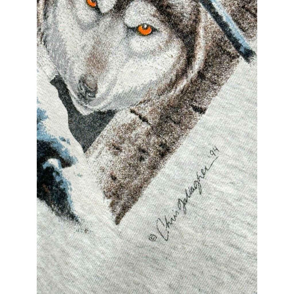 Vintage 1994 Wolfpack Animal Nature Graphic Tee Size US L / EU 52-54 / 3 - 6 Thumbnail