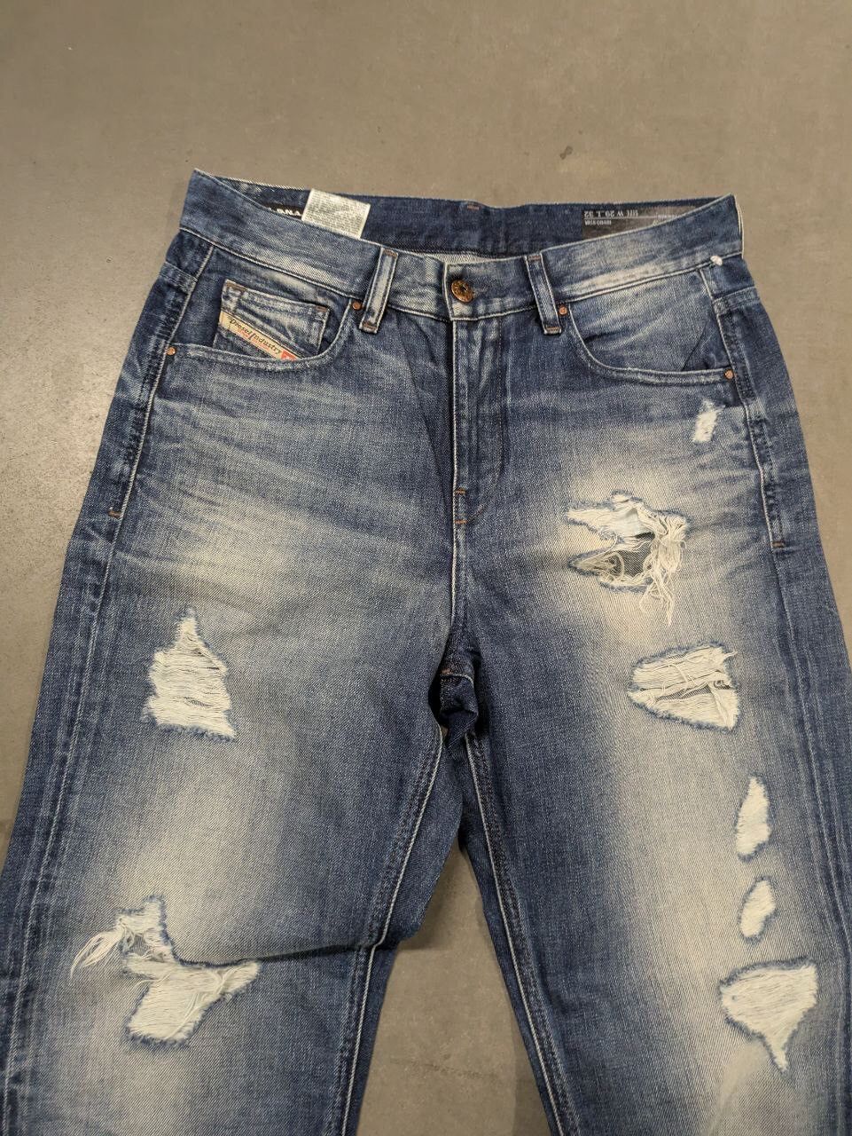 Diesel Diesel wide distressed denim pants Size US 29 - 2 Thumbnail