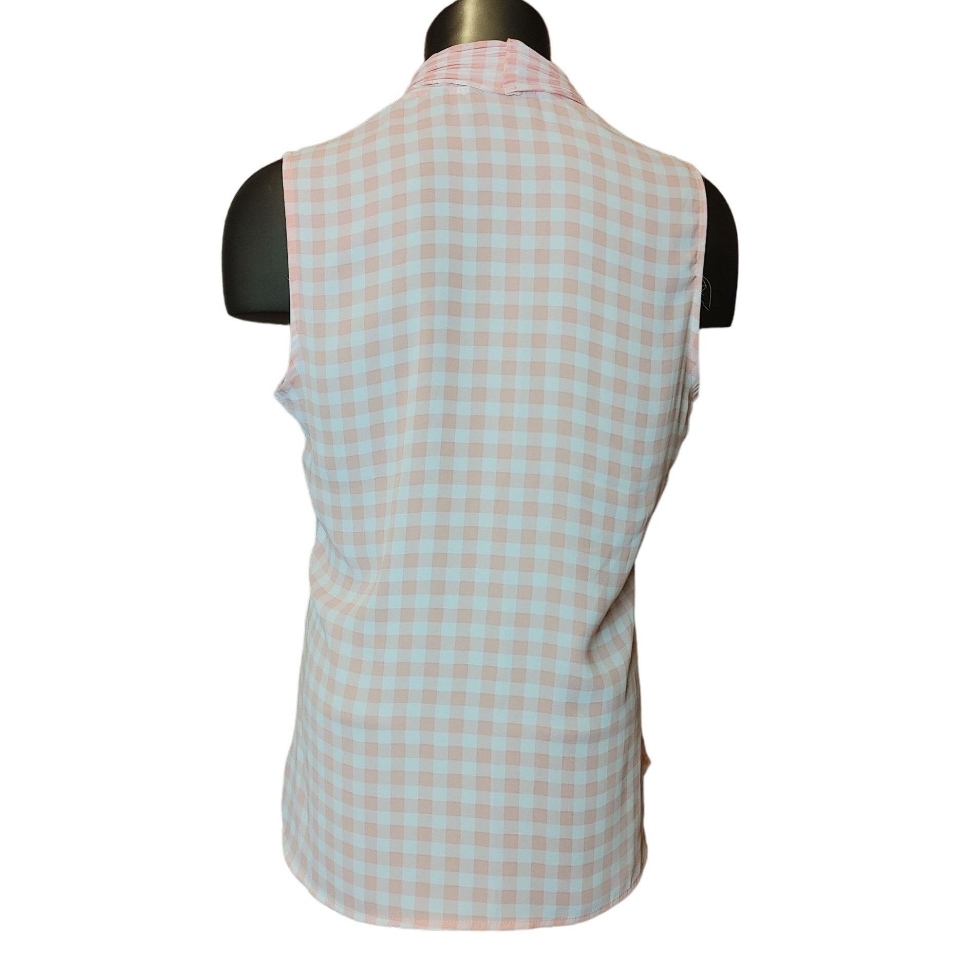 Other NEW YORK & CO Womens S Pink Gingham 7th Avenue Design Studio Size S / US 4 / IT 40 - 2 Thumbnail