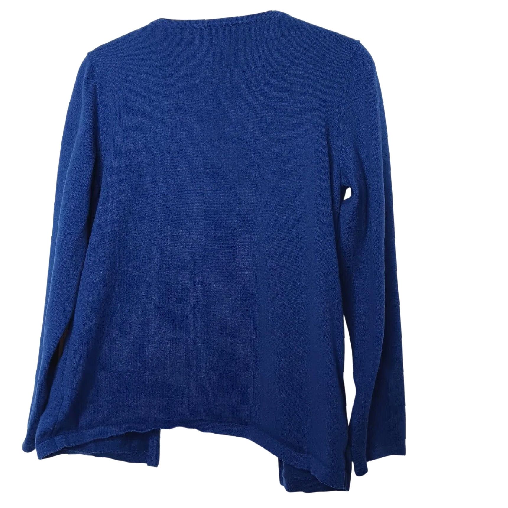 Quacker Factory Quacker Factory Cardigan Sweater Women M Blue Knit Rhinestone Bling Casual Party/Cocktail Pullover Open Front Size M / US 6-8 / IT 42-44 - 2 Thumbnail