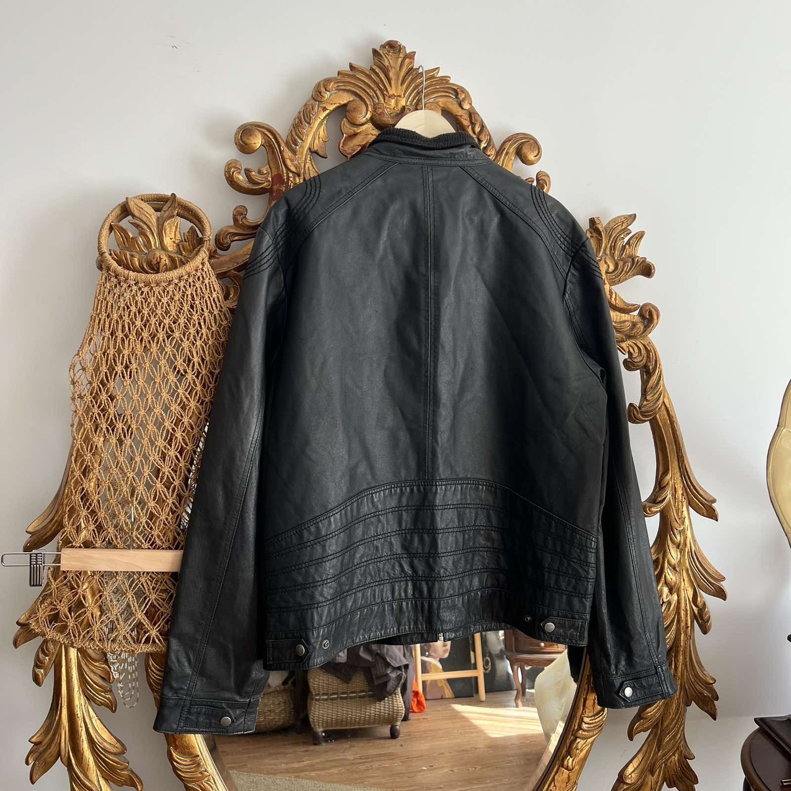 Puma Vintage Rare Puma Leather Jacket Motostyle Size US XL / EU 56 / 4 - 2 Thumbnail