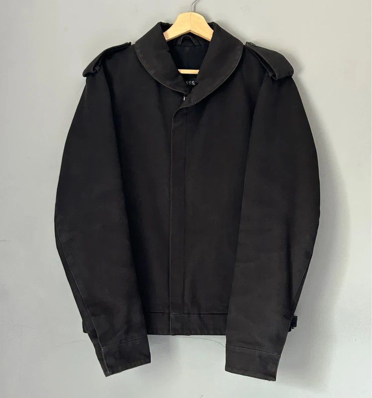 Gucci Gucci x Tom Ford Navy Field Jacket - military Blazer | Grailed