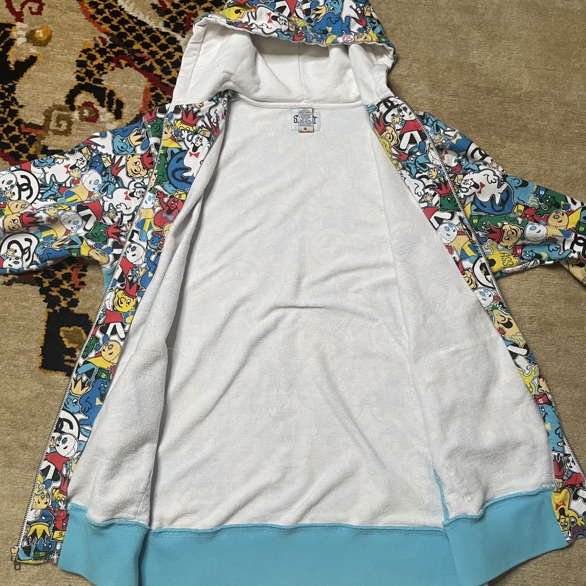 Stussy Vintage Stussy Girls Headz All Over Print Hoodie XL Clean Size US XL / EU 56 / 4 - 4 Thumbnail