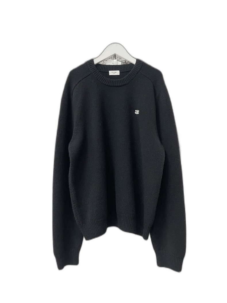 Celine Celine Black Kaishi Sweater, Size L Size US L / EU 52-54 / 3 - 1 Thumbnail