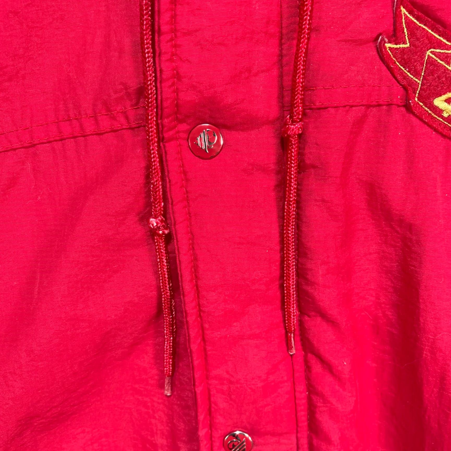 Vintage VINTAGE Hawk Activewear Sports San Francisco 49ers Hooded Jacket XL Red Puffer Jacket Mens Size US XL / EU 56 / 4 - 2 Thumbnail
