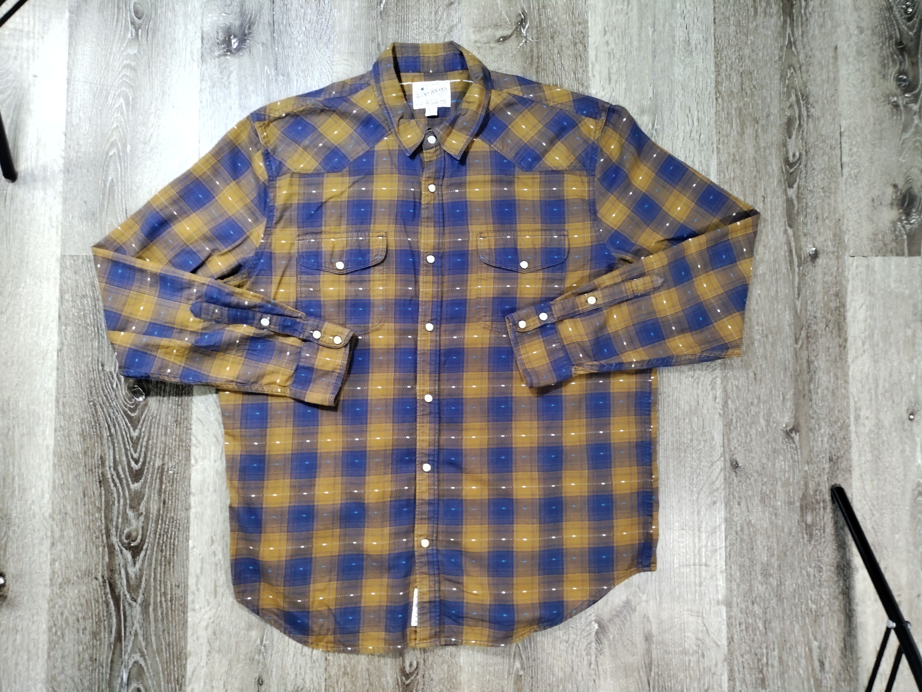 Lucky Brand Lucky Brand Mens Western Shirt Size US XL / EU 56 / 4 - 7 Thumbnail