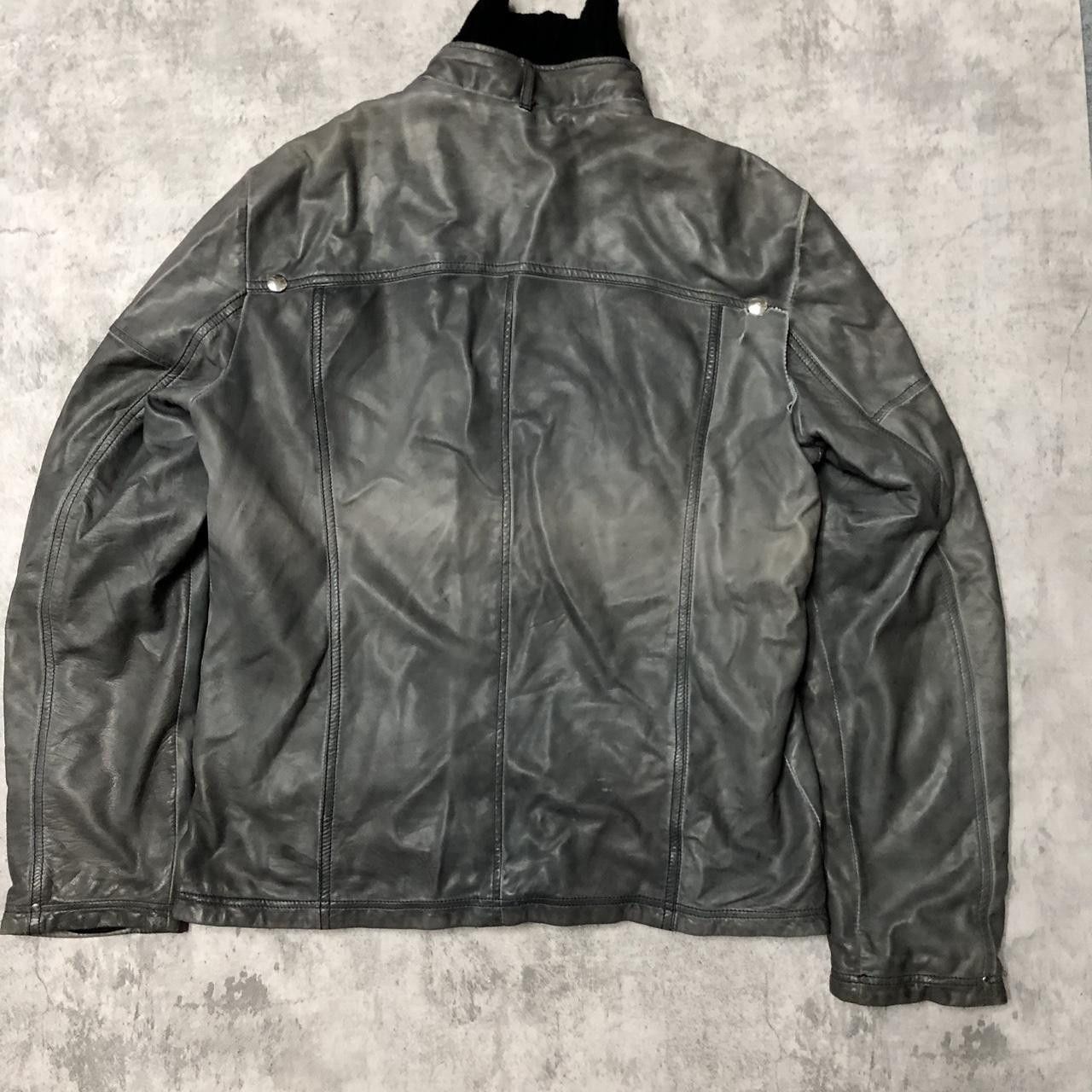Other Grey leather jacket with black wool collar #leatherjacket Size M / US 6-8 / IT 42-44 - 5 Thumbnail