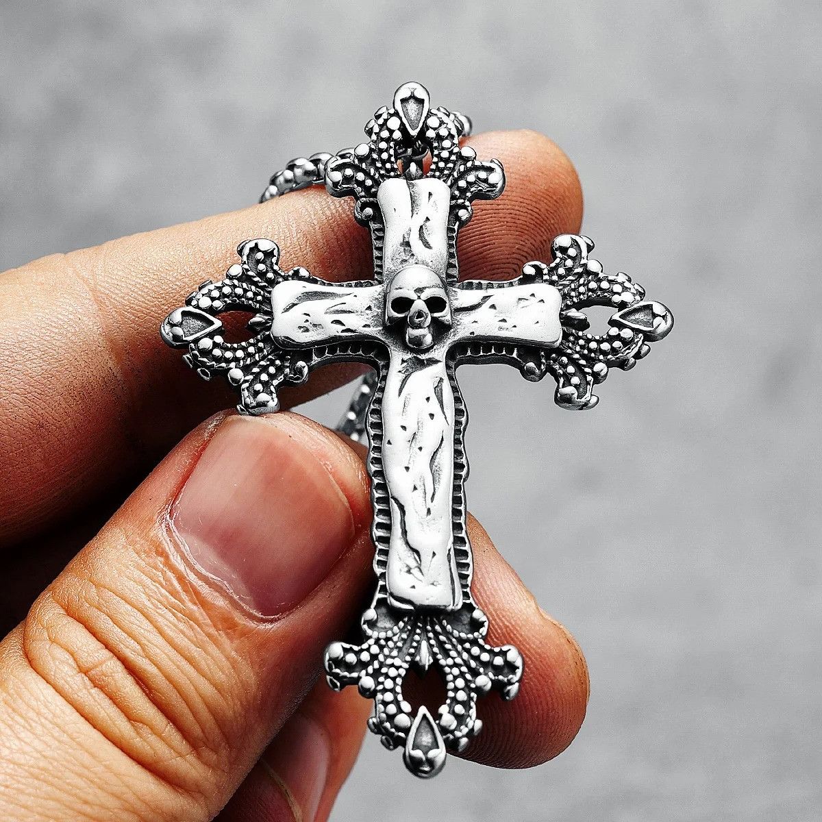Other Cross Skull Pendant Accessories Necklace Gifts Size ONE SIZE - 1 Thumbnail