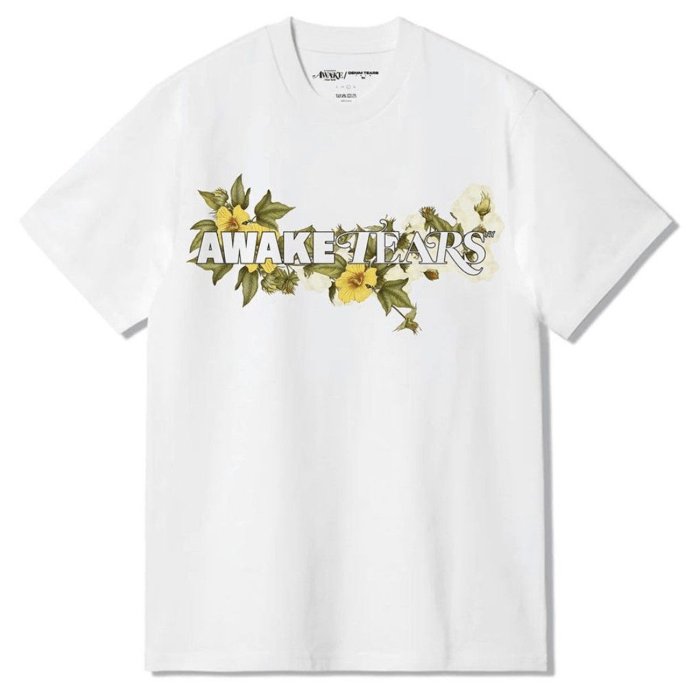 DENIM TEARS x Awake NY Awake Tears Short Sleeve Tee Shirt White Size US M / EU 48-50 / 2 - 1 Thumbnail