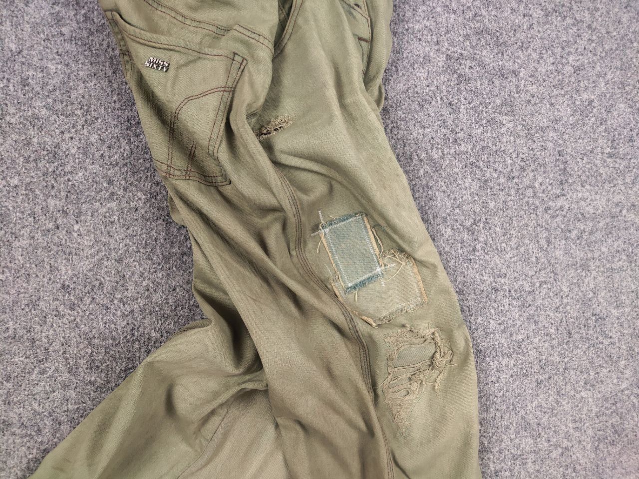 🤢 Miss Sixty Vintage Y2K Baggy Distressed Denim Jeans